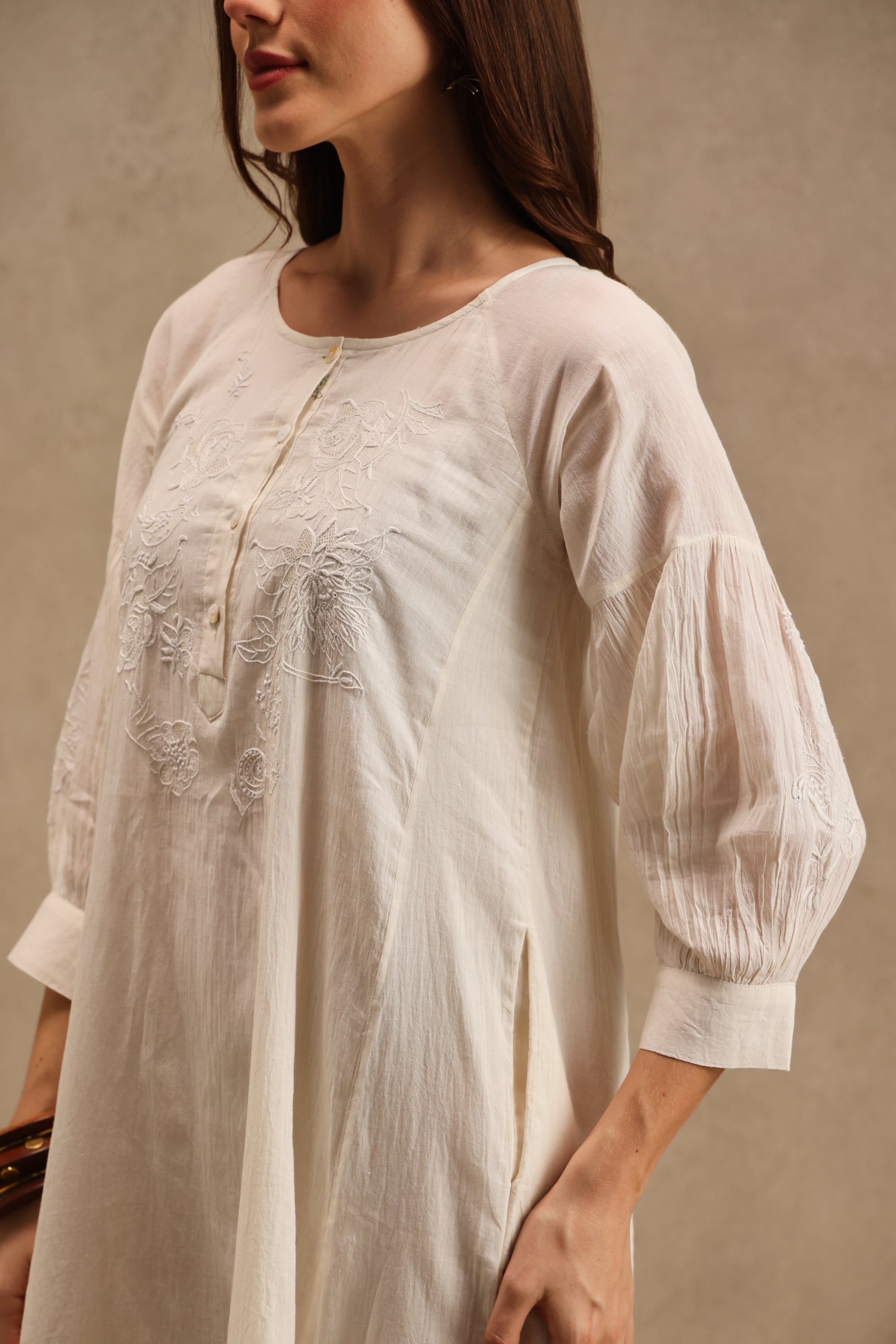 Deoria Handcrafted Chikankari Dress