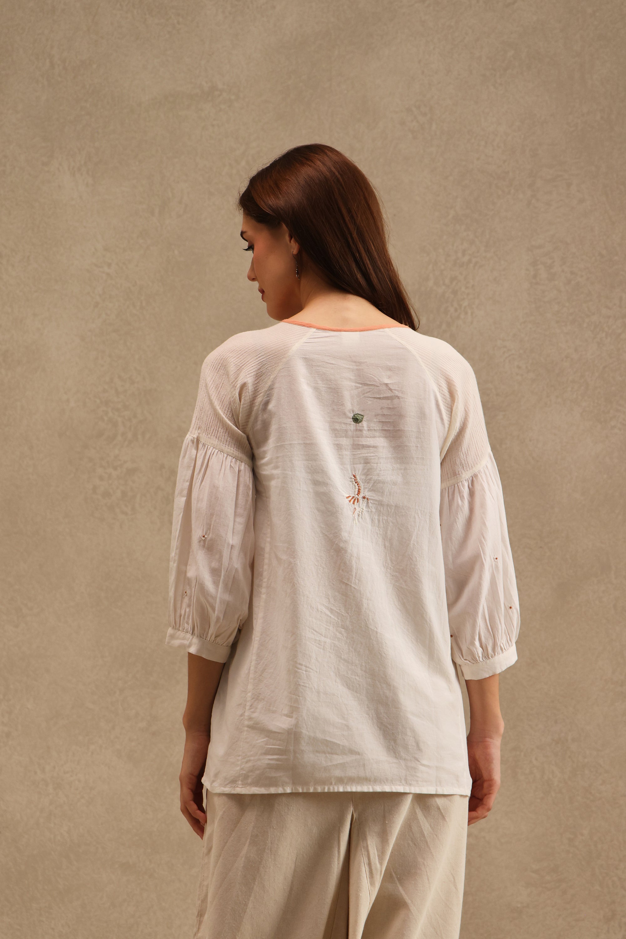Shukar handcrafted Chikankari Top