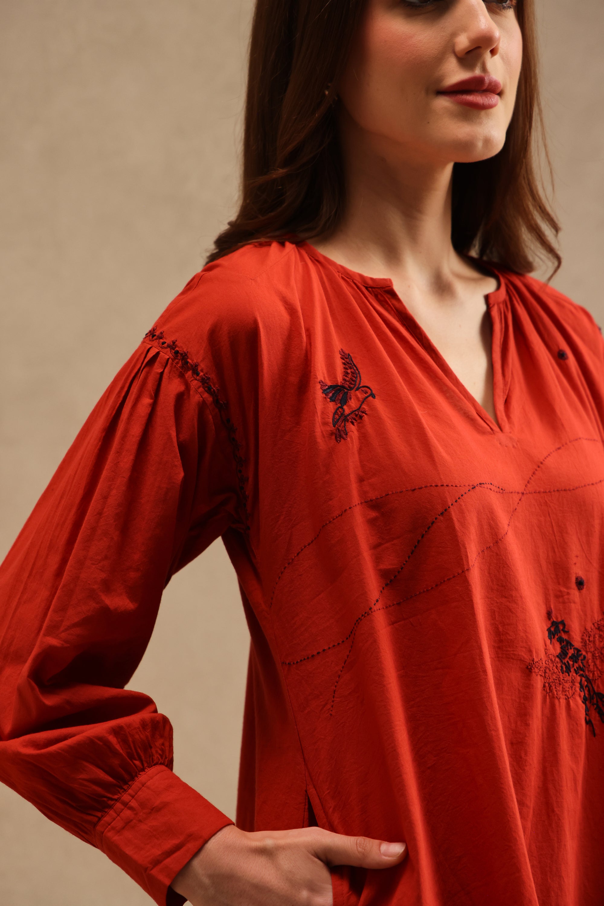 Doaab Handcrafted Chikankari Tunic