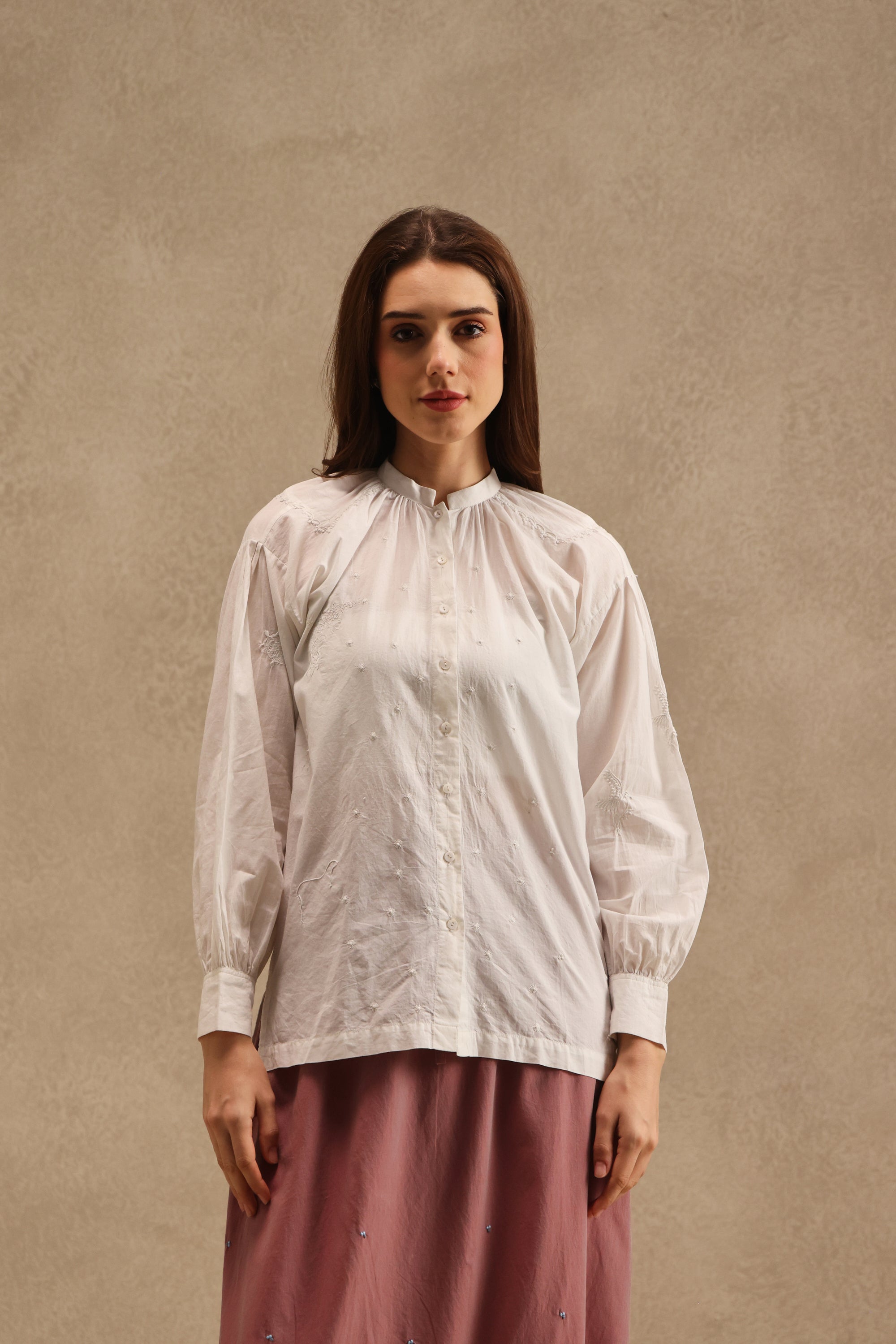 Baani handcrafted Chikankari Shirt
