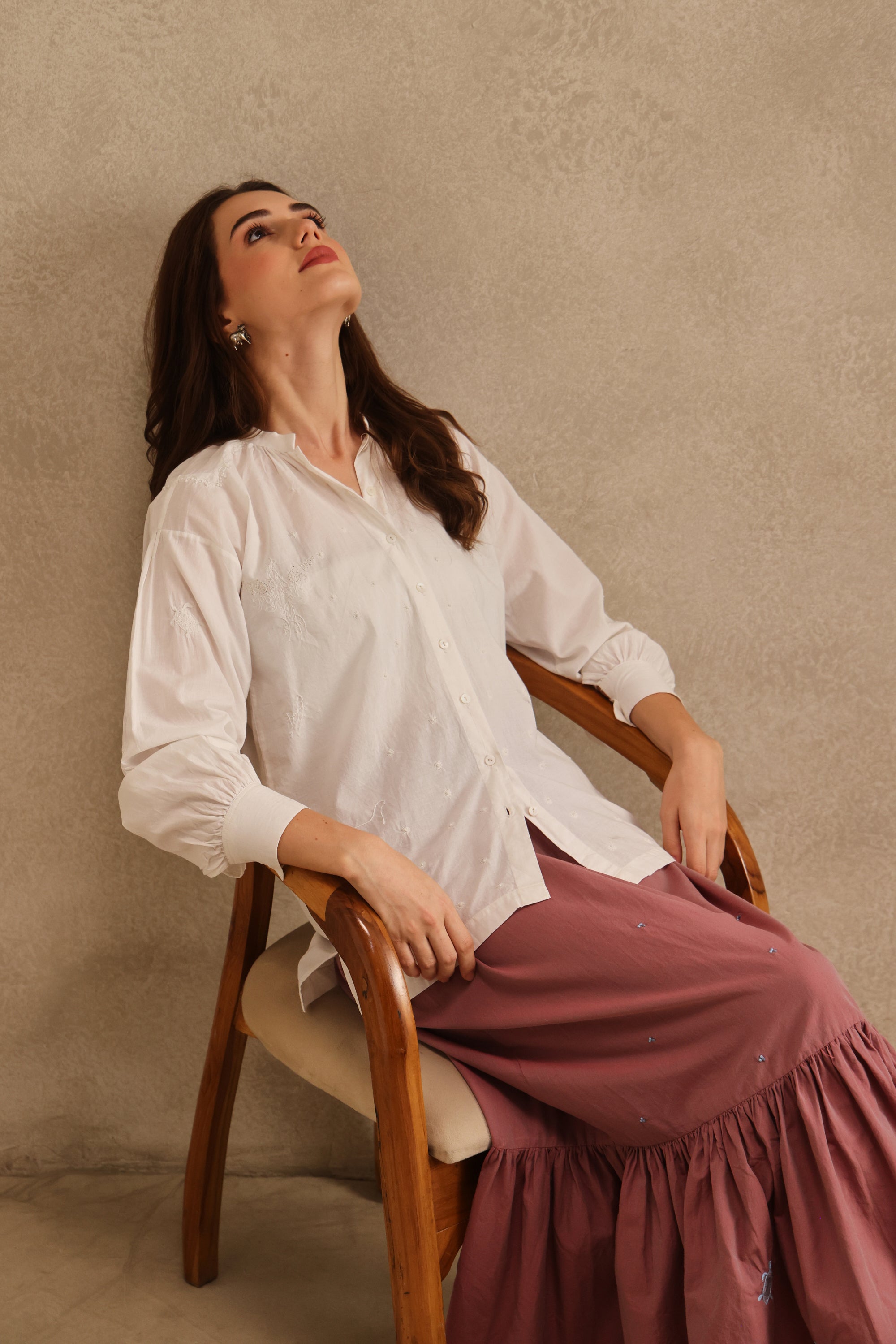 Baani handcrafted Chikankari Shirt