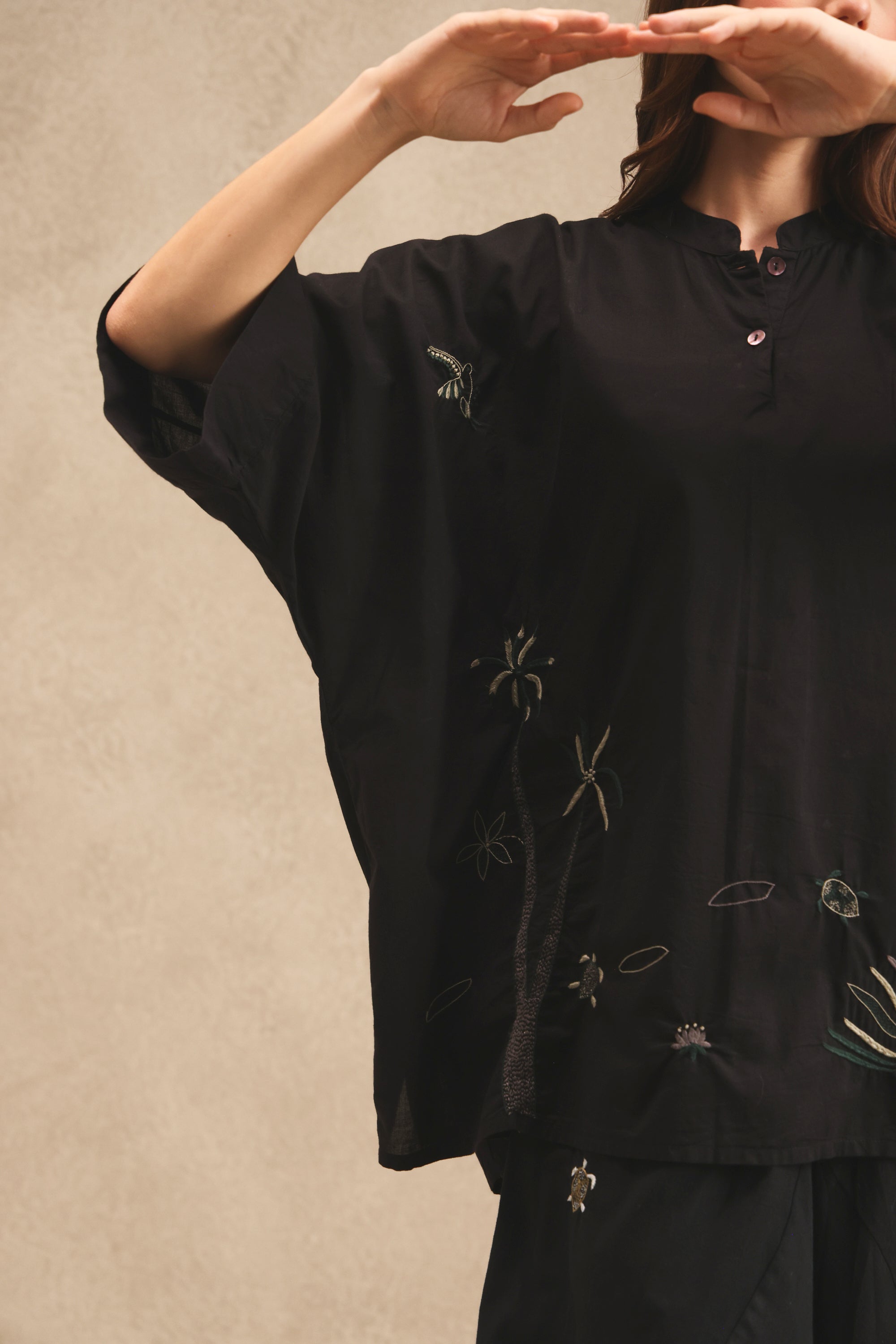 Noor handcrafted Chikankari easy Top