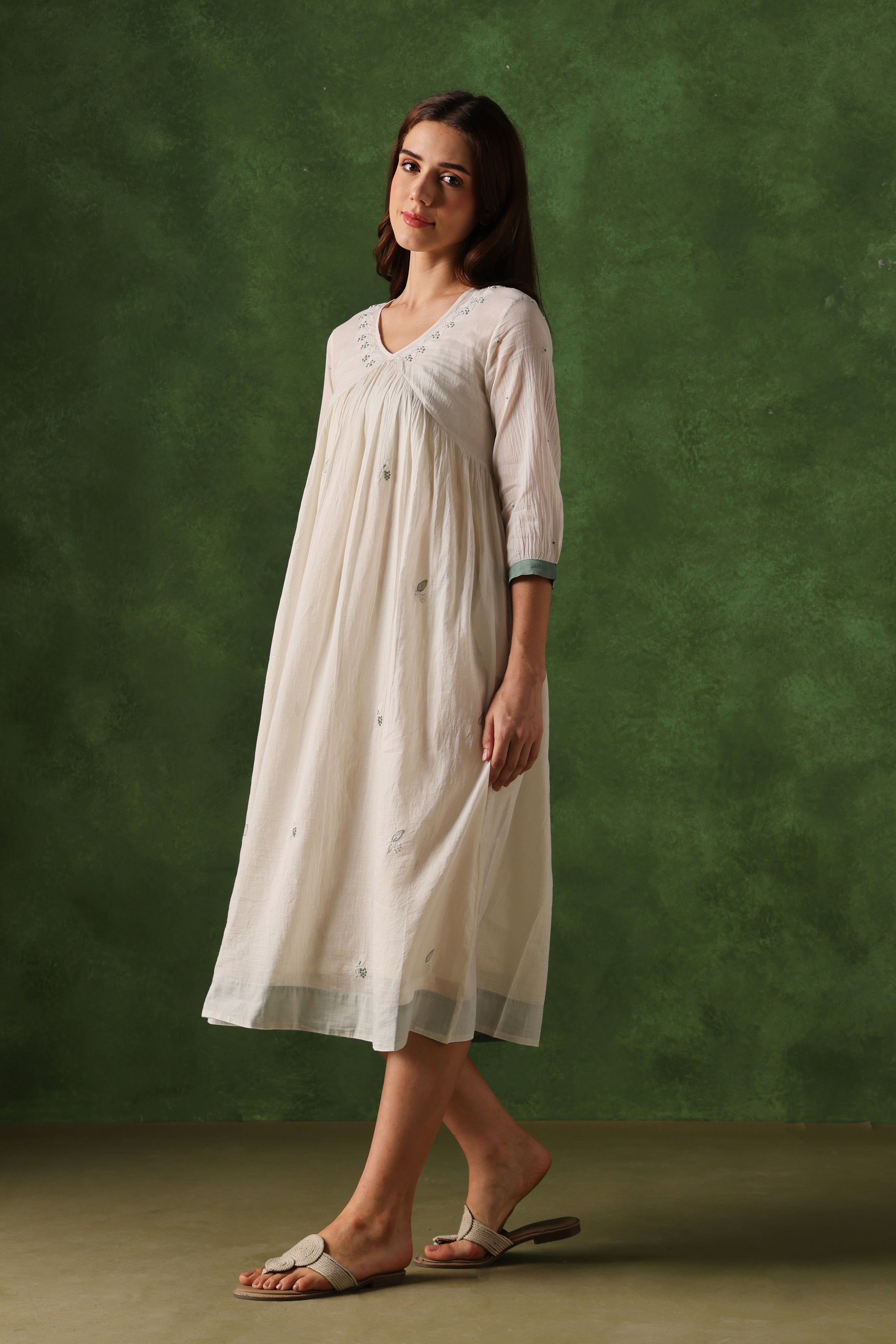 Tunic | Kyoho | Chikankari | Cotton