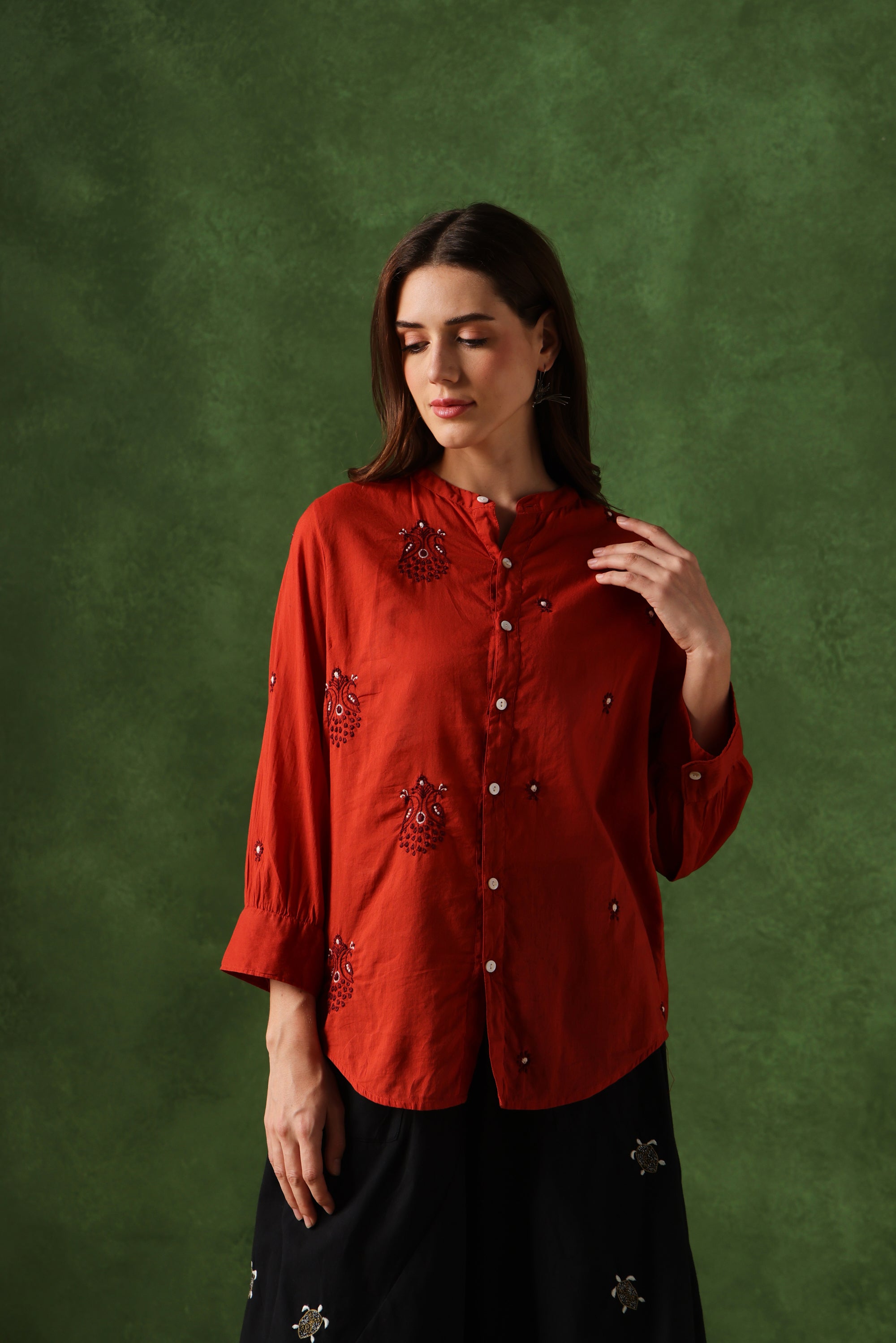 Tanda handcrafted Chikankari Shirt