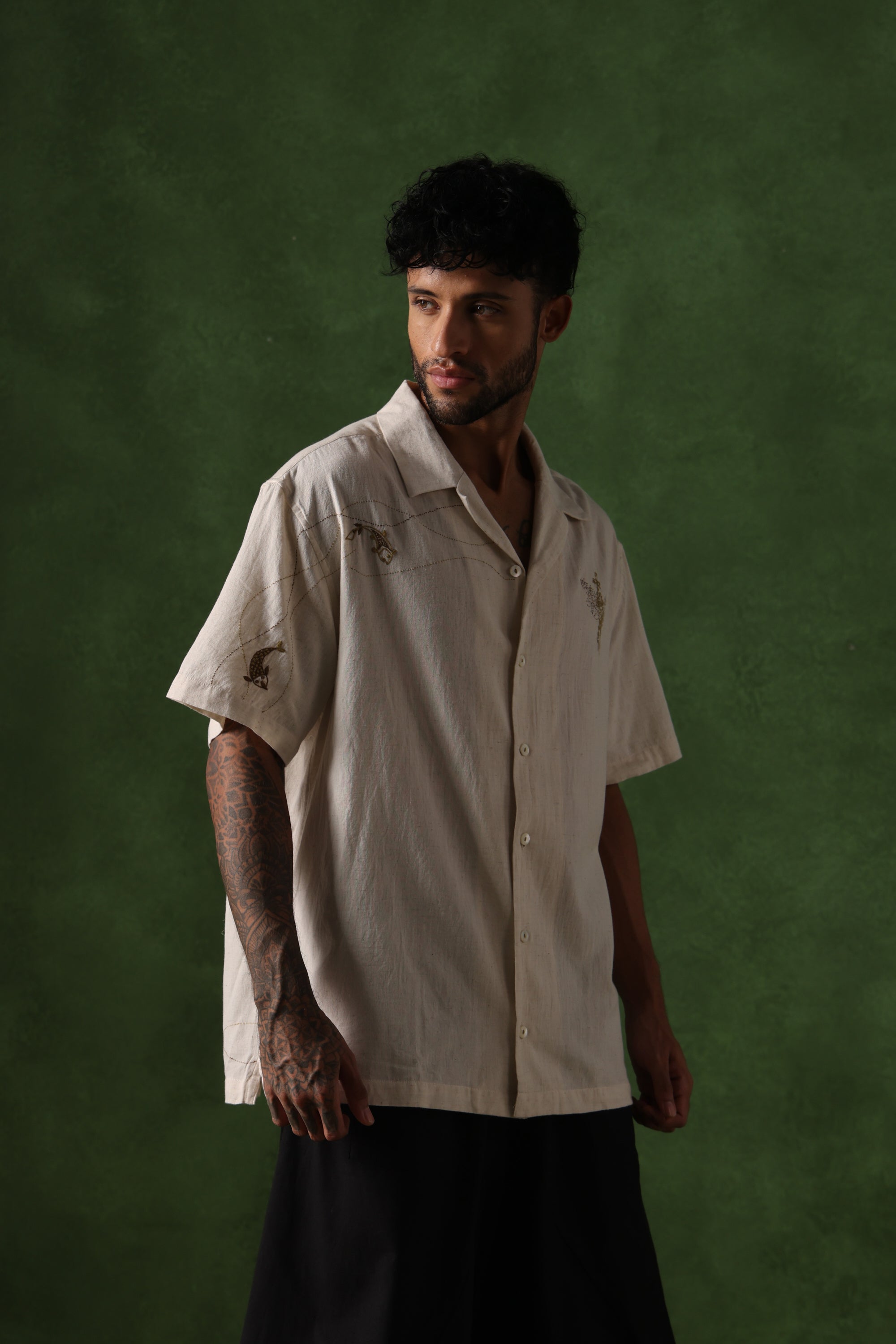 Parvaaz handcrafted Chikankari Shirt