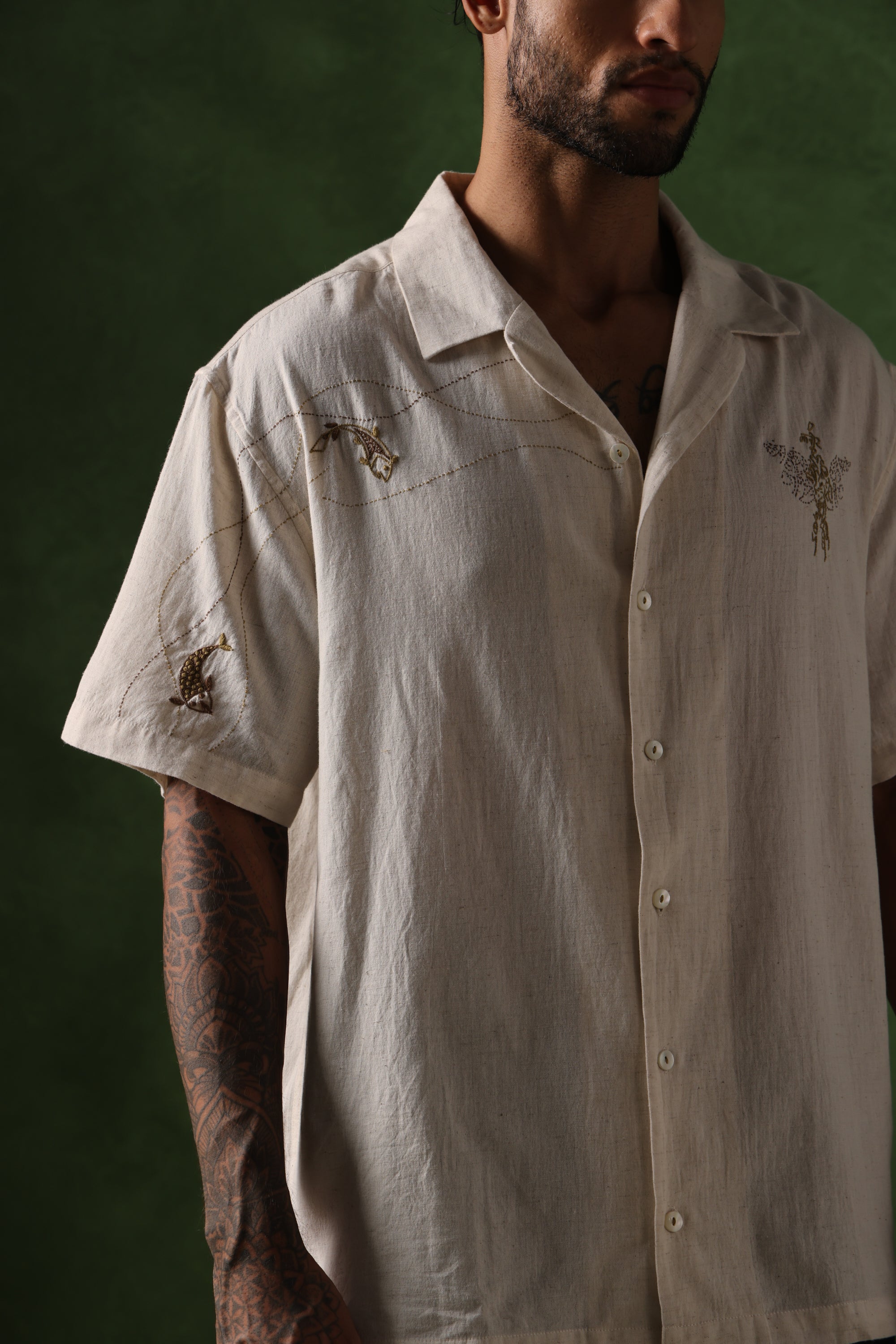 Parvaaz handcrafted Chikankari Shirt