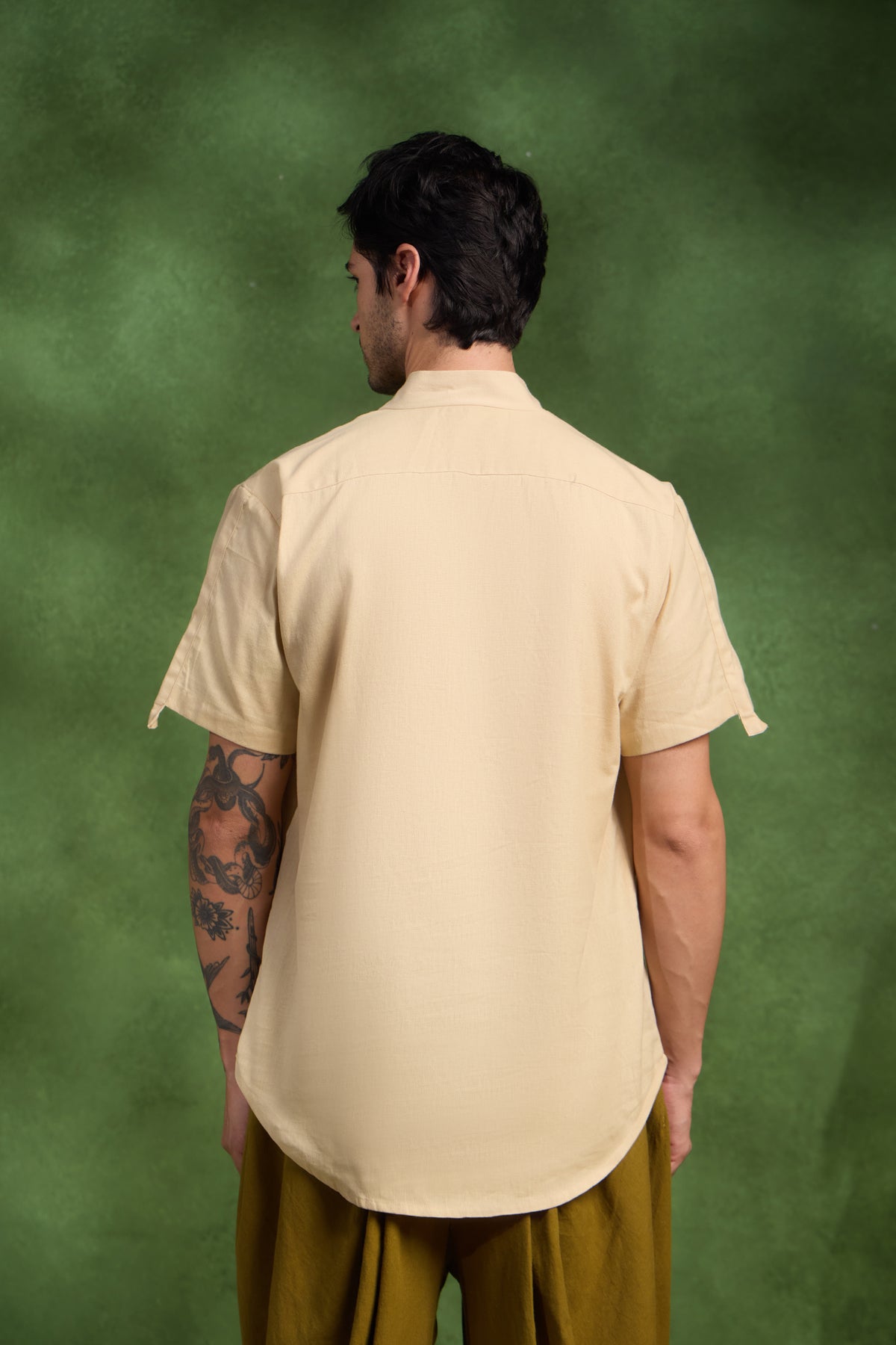Buxar handcrafted Chikankari short Kurta