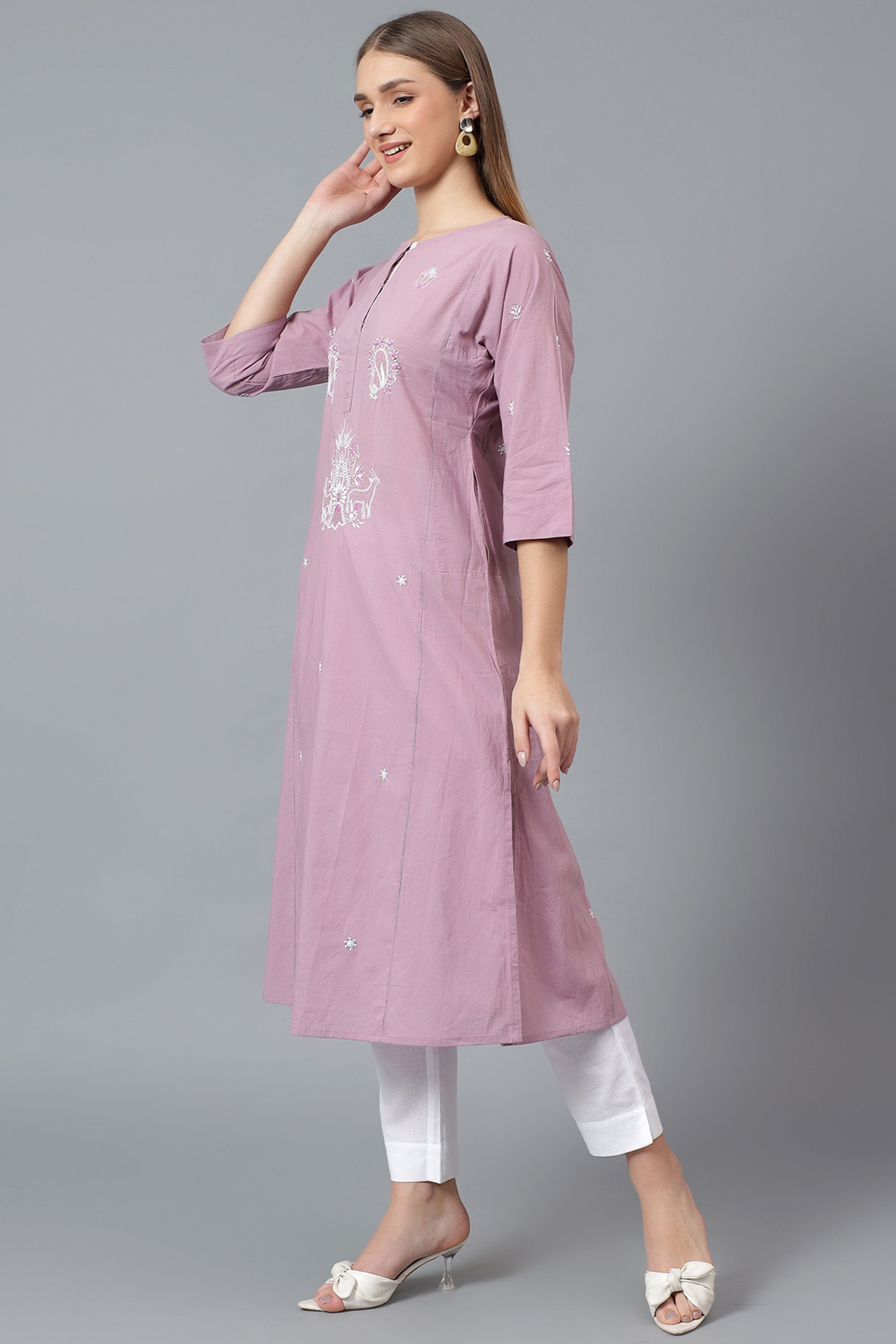 Kurta | Takiyyim | Chikankari | Cotton