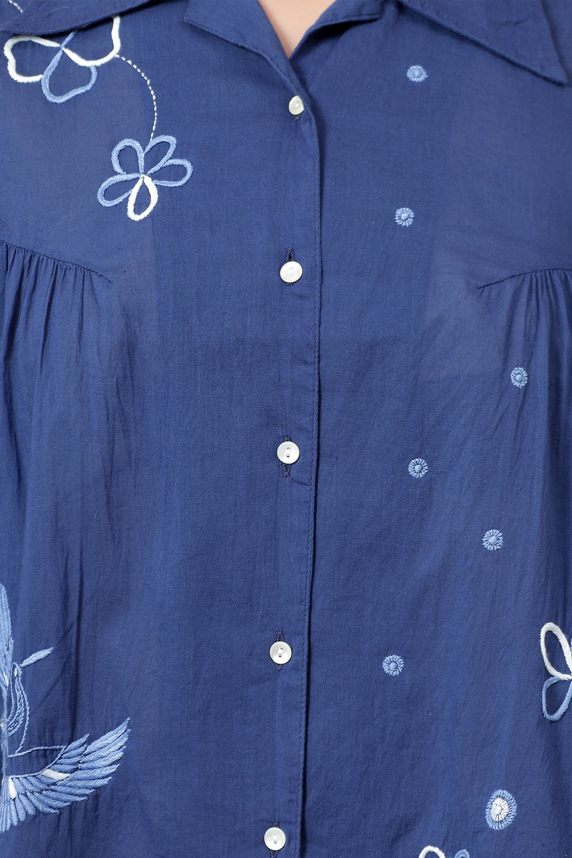 Shirt | Synonym | Chikankari | Cotton