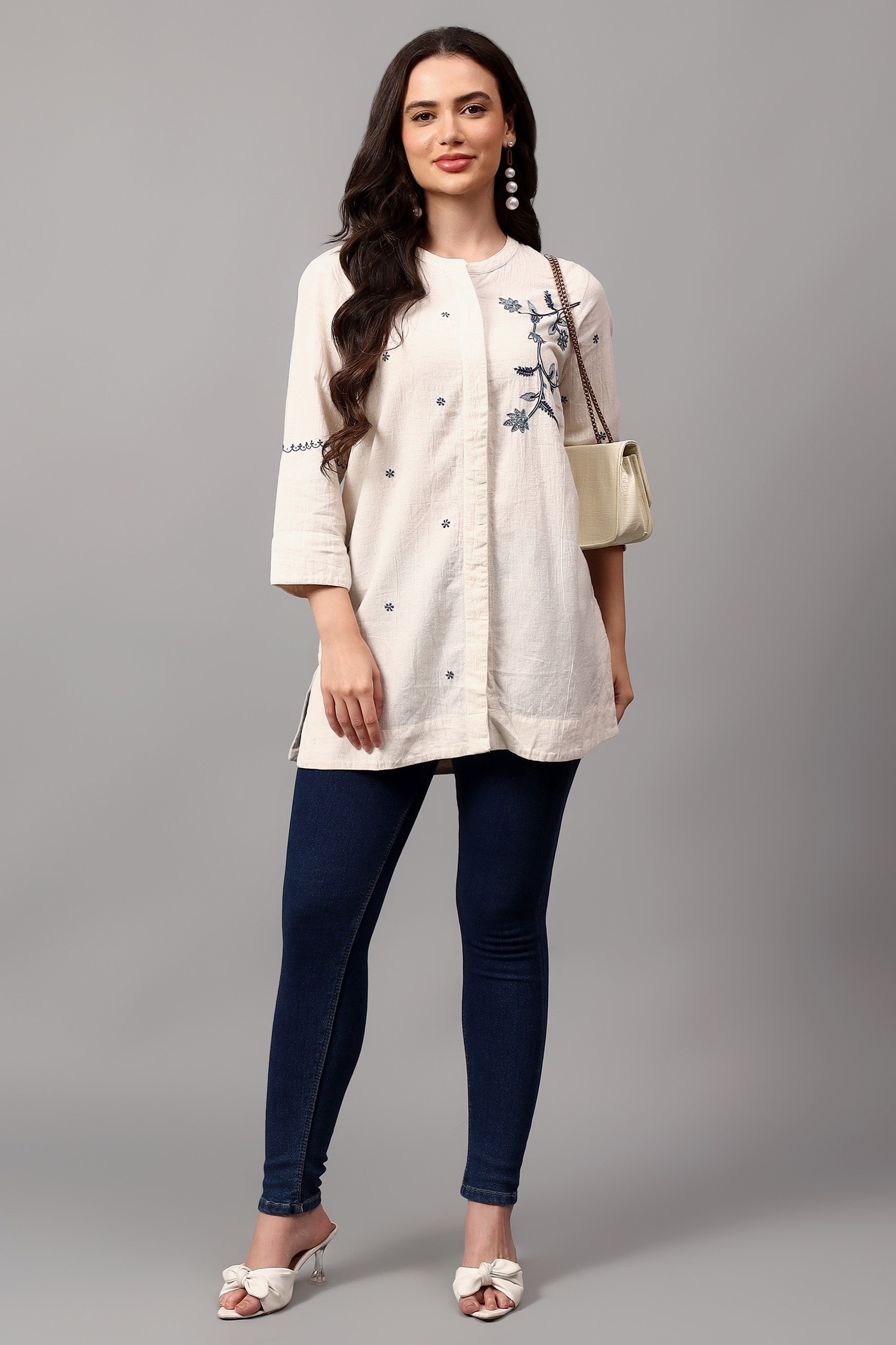Shirt | Shingo | Chikankari | Cotton Linen