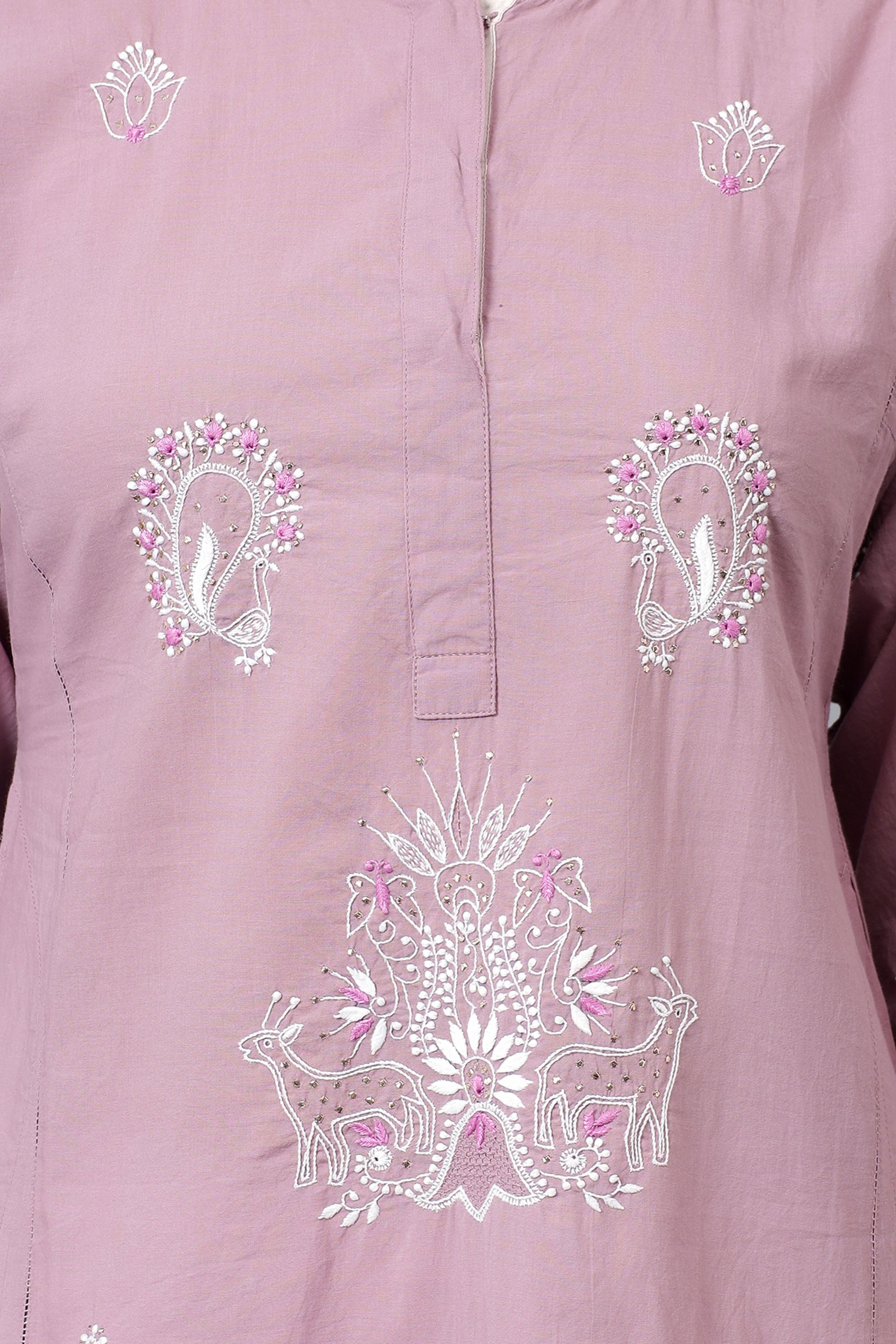 Kurta | Takiyyim | Chikankari | Cotton