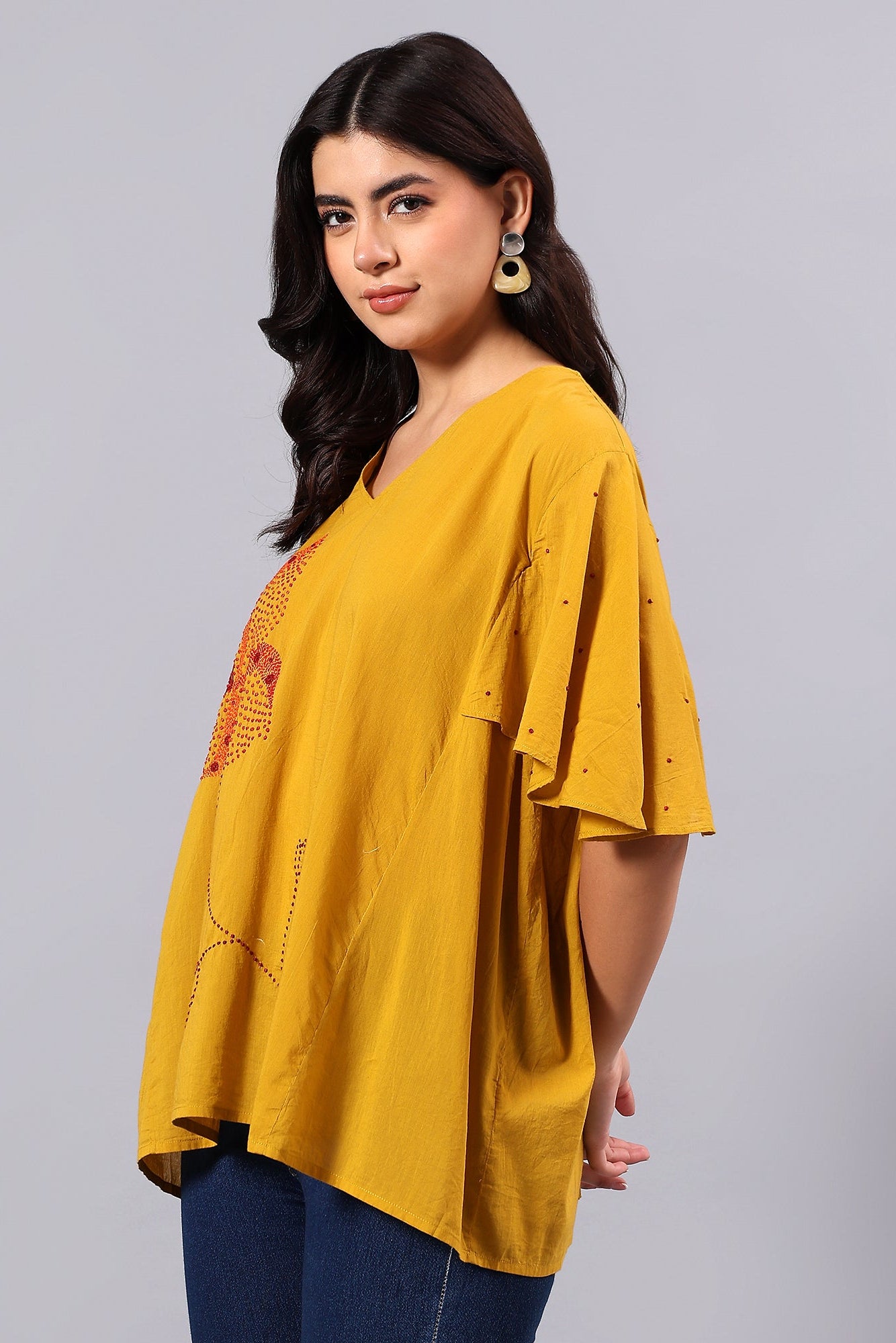Sankhya handcrafted Chikankari easy Top