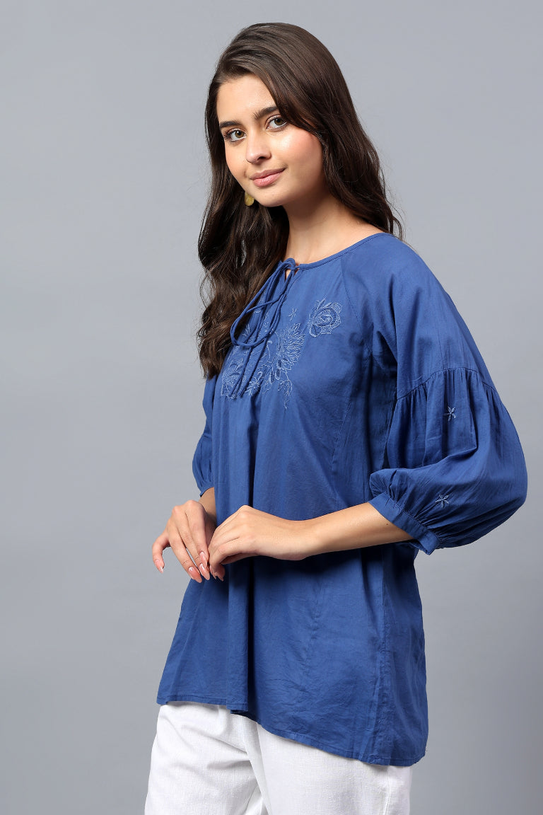Top | Thusail | Chikankari | Cotton