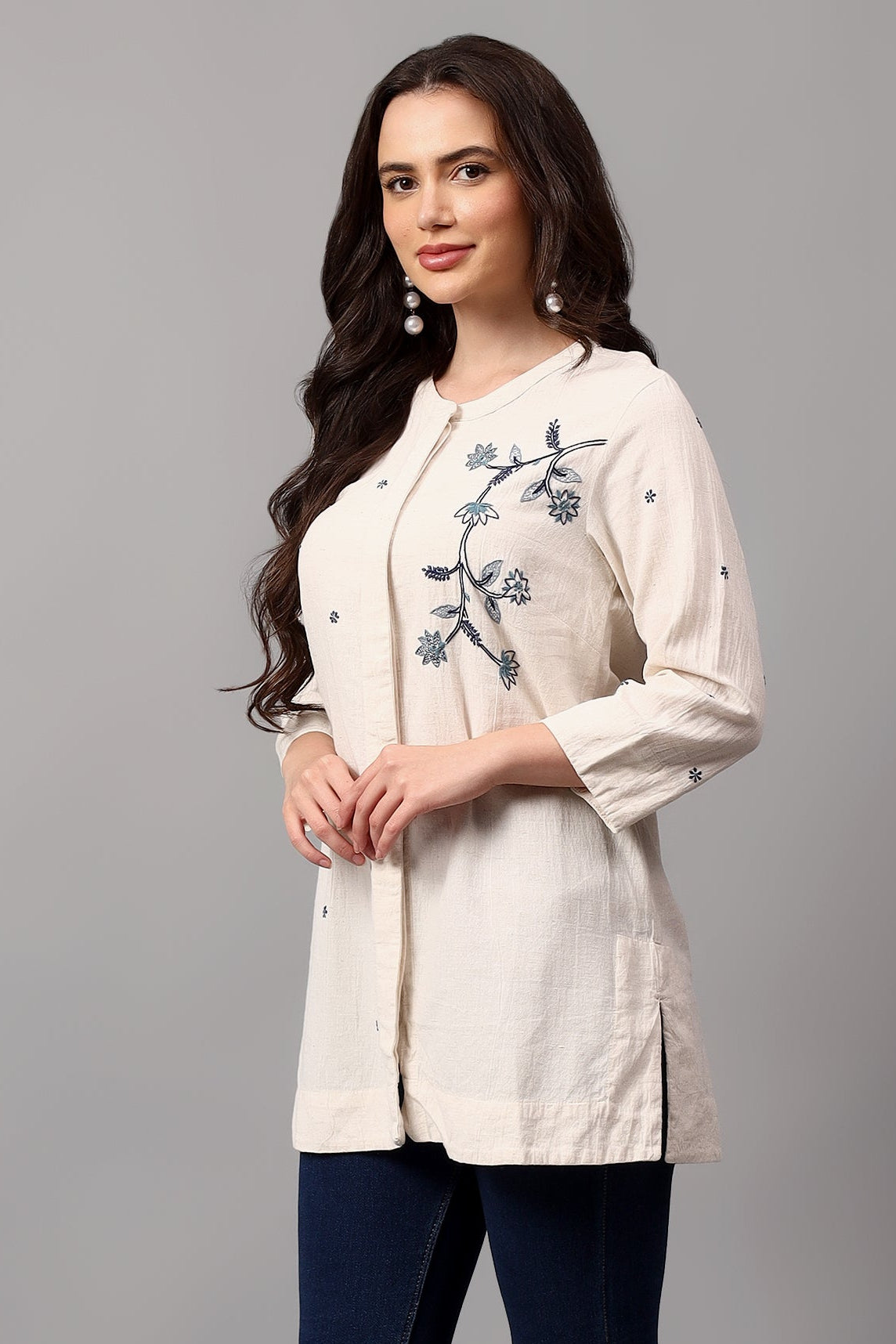 Shingo handcrafted Chikankari Shirt