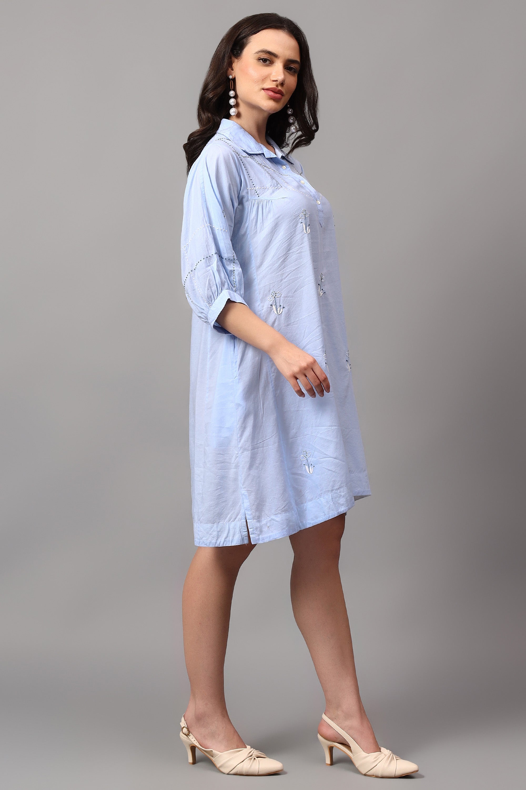 Teppu handcrafted Chikankari Tunic