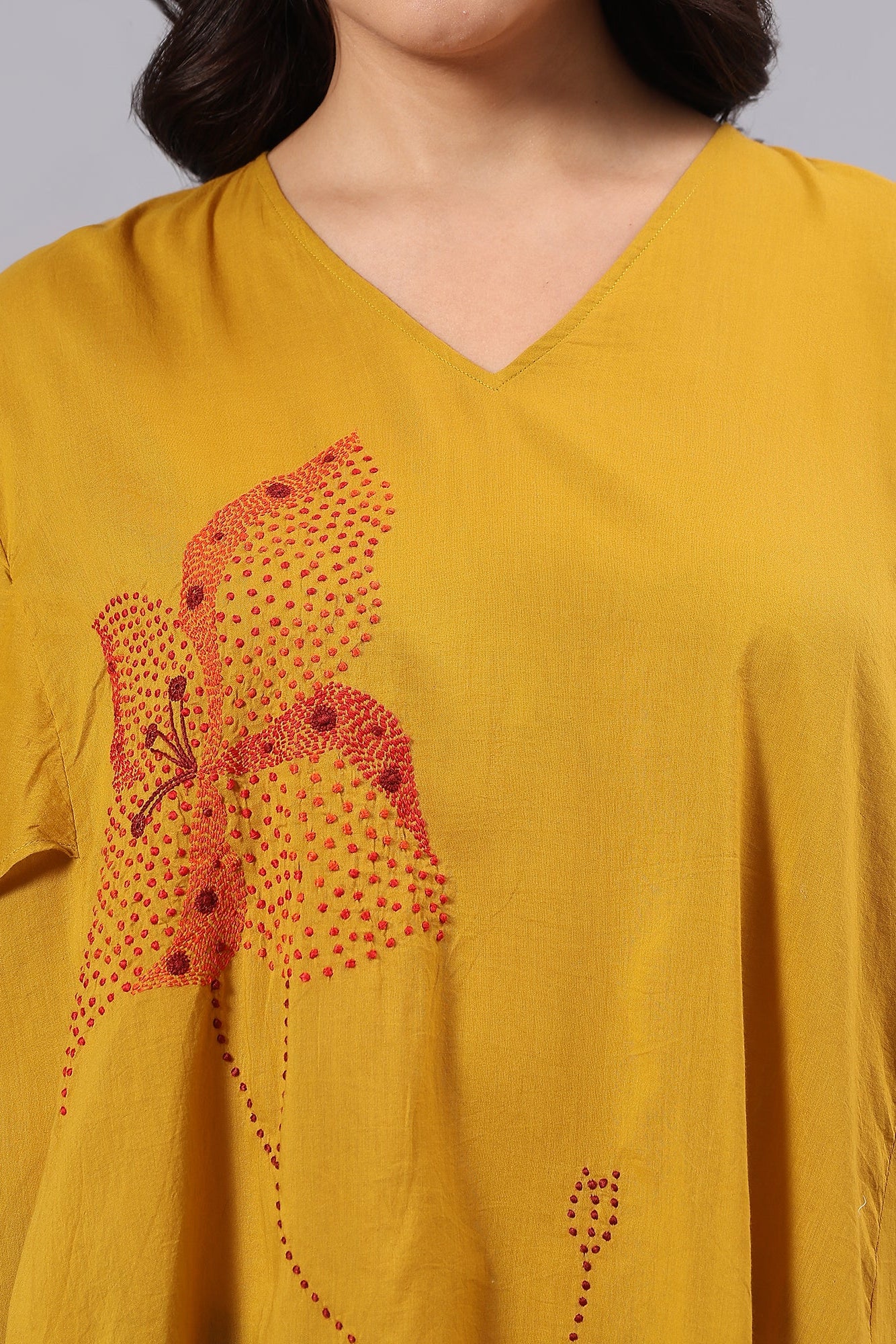Sankhya handcrafted Chikankari easy Top