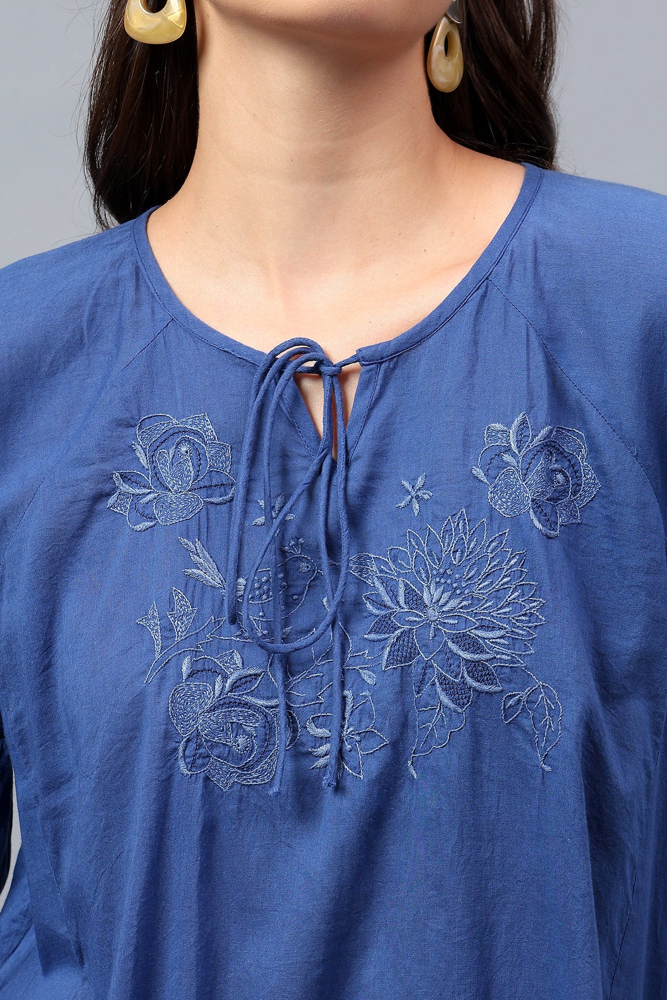 Thusail Handcrafted Chikankari Top