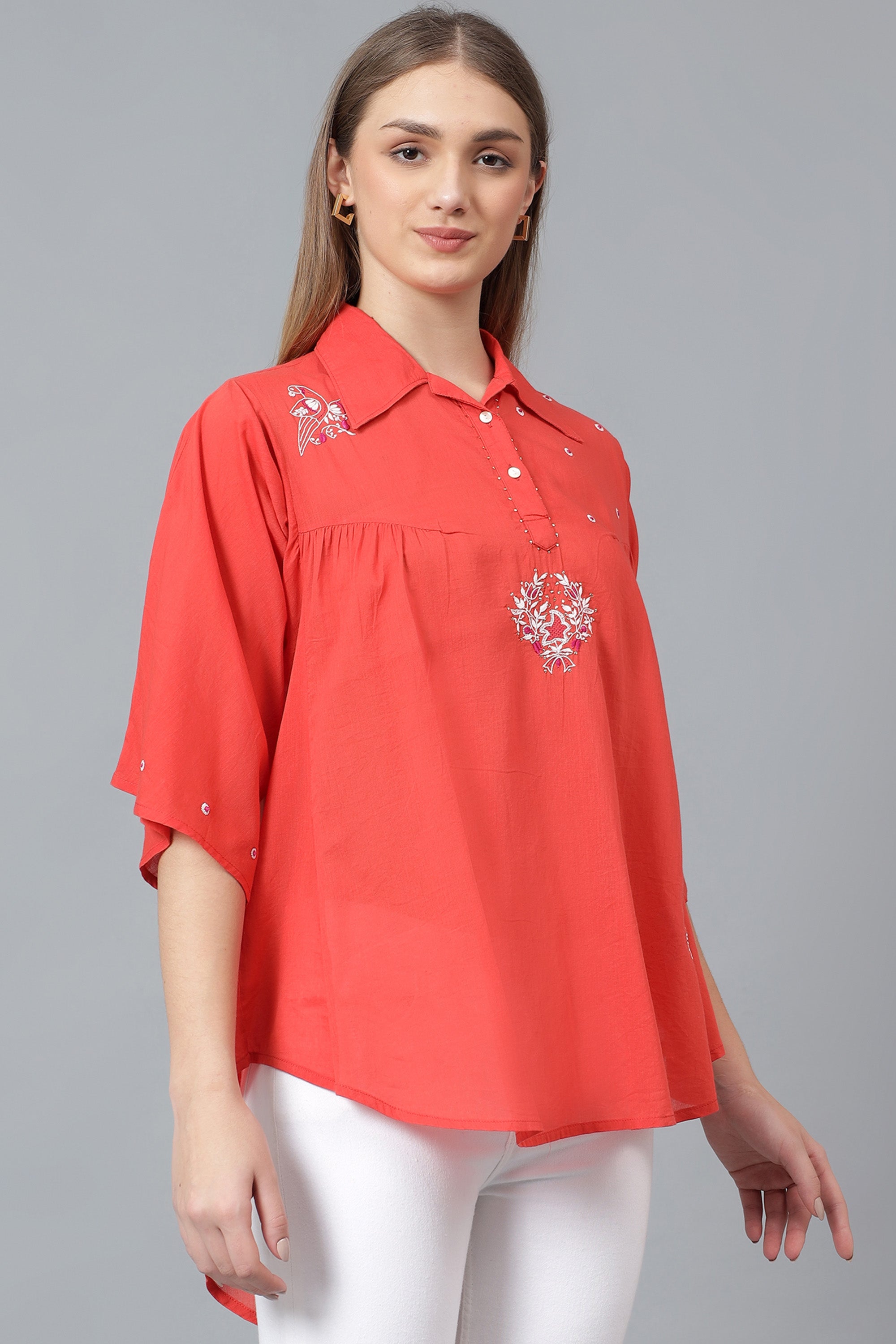 Hunza handcrafted Chikankari Top