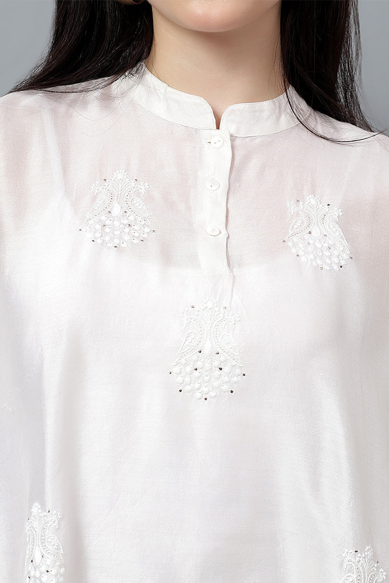 Easy Top | Upsarg | Chikankari | Cotton Silk