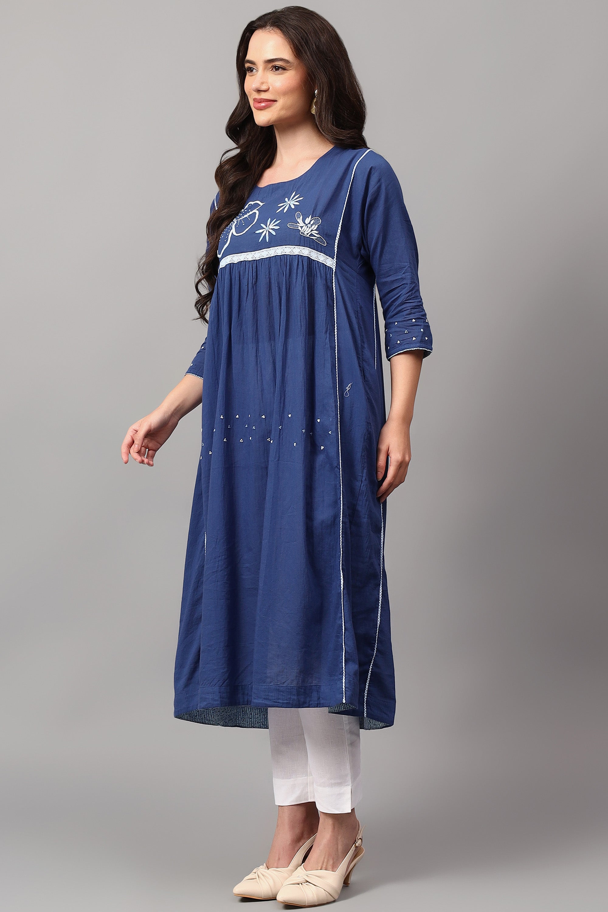 Tunic | Prose | Chikankari | Cotton