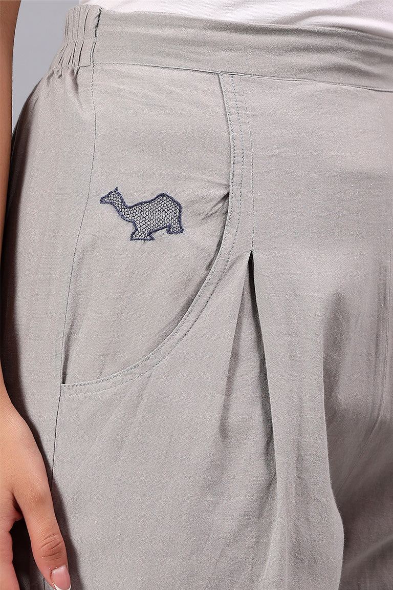 Pant | Originem | Chikankari | Cotton