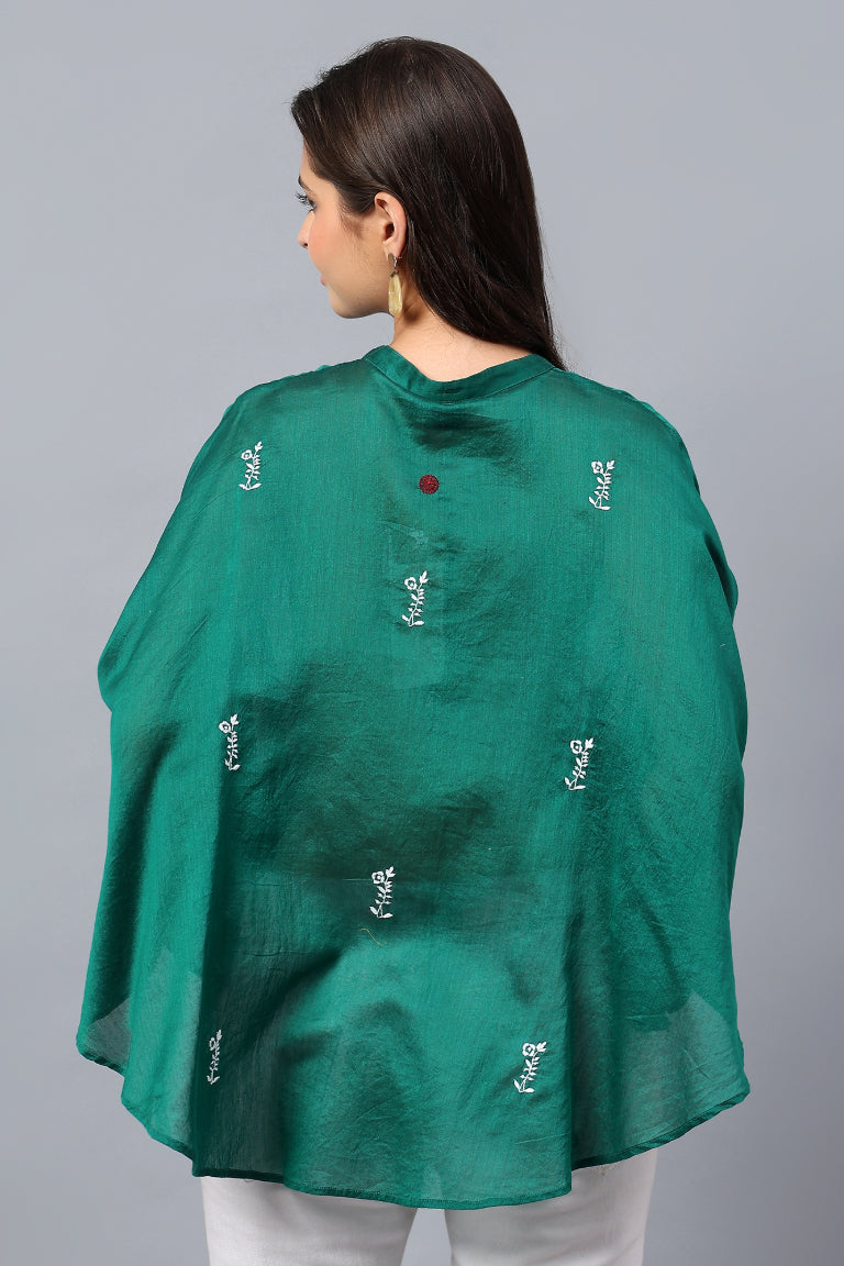 Easy Shirt | Bhaasha | Chikankari | Cotton Silk (Chanderi)