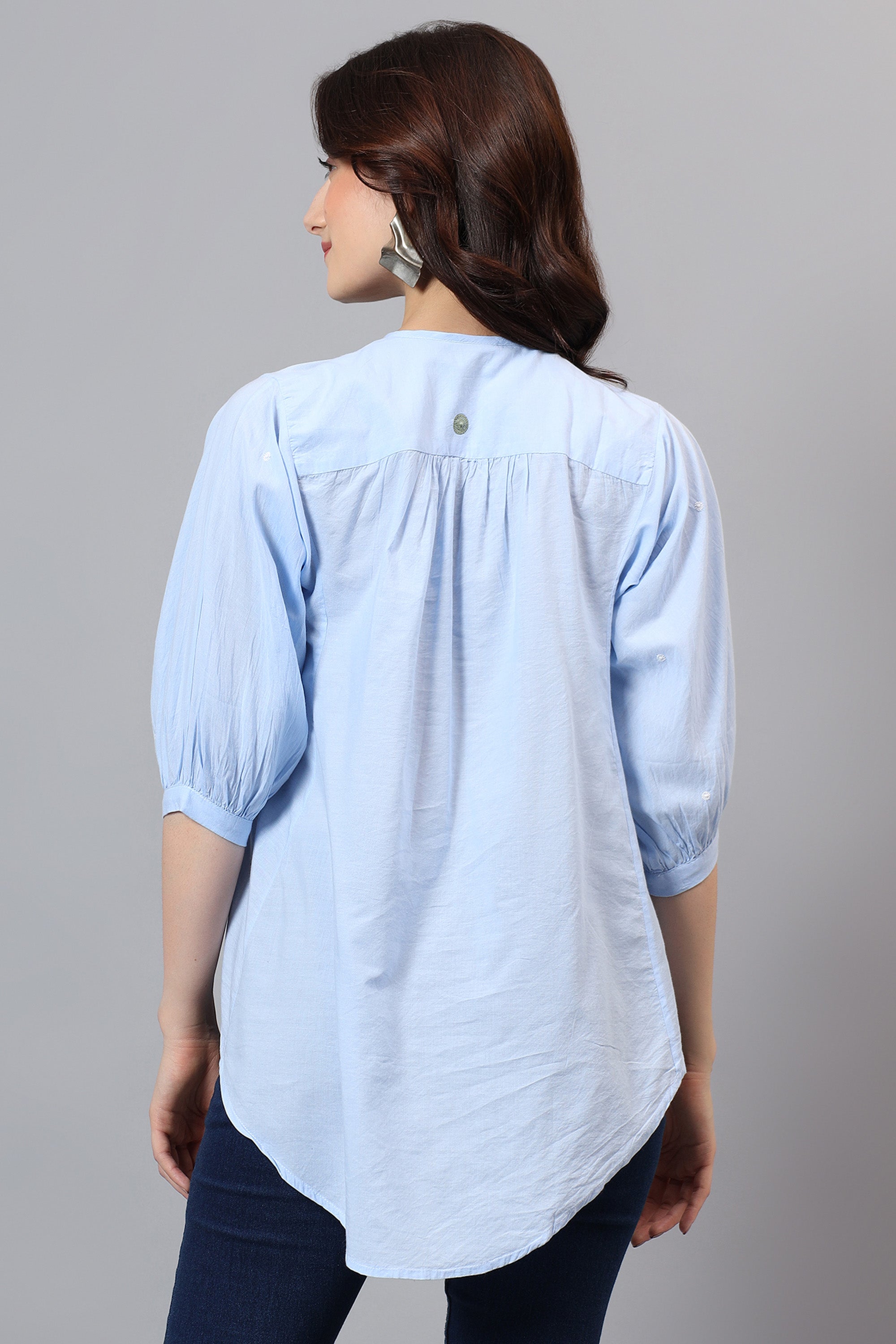 Shirt | Kopili | Chikankari | Cotton