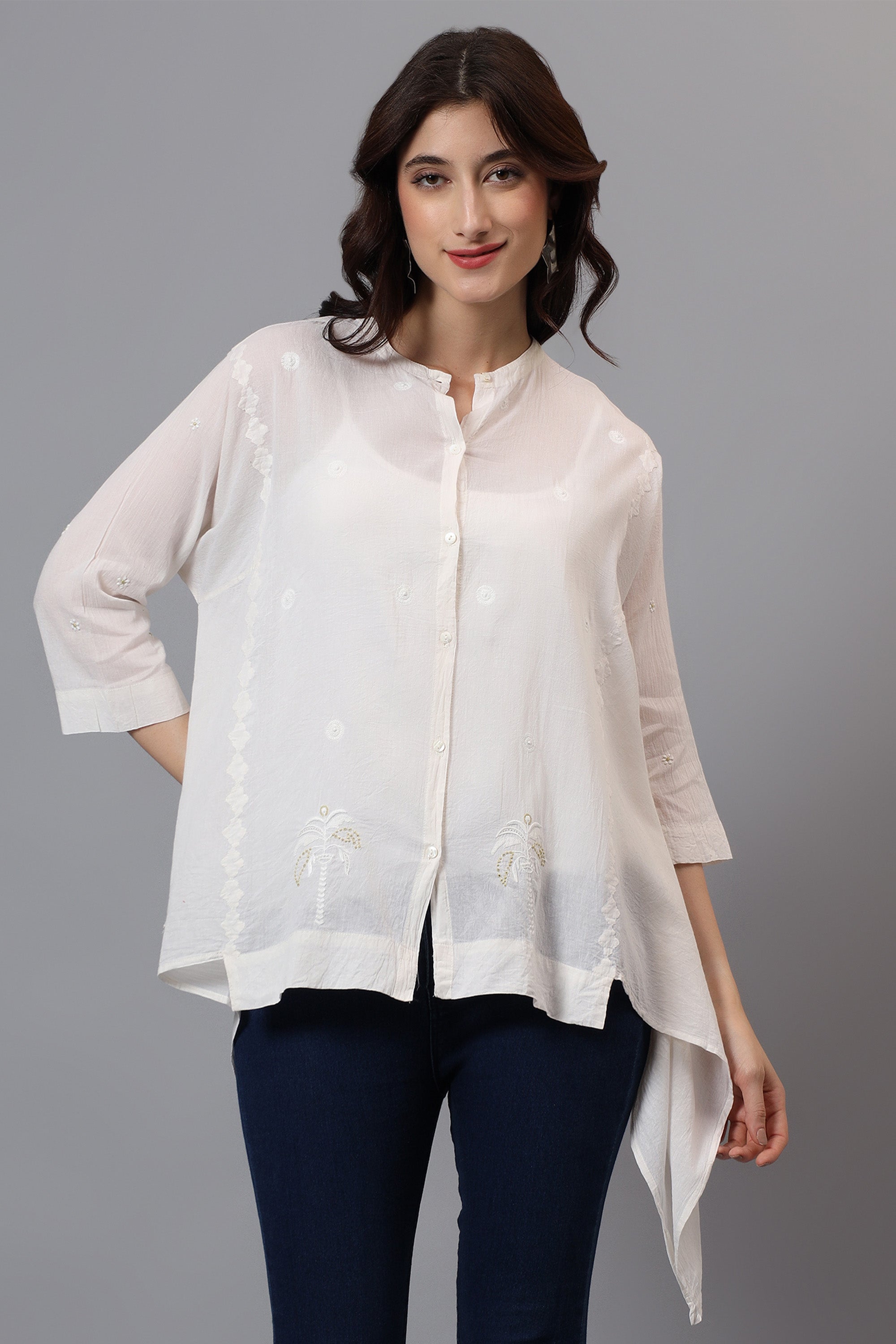 Overlay | Zemosez | Chikankari | Cotton