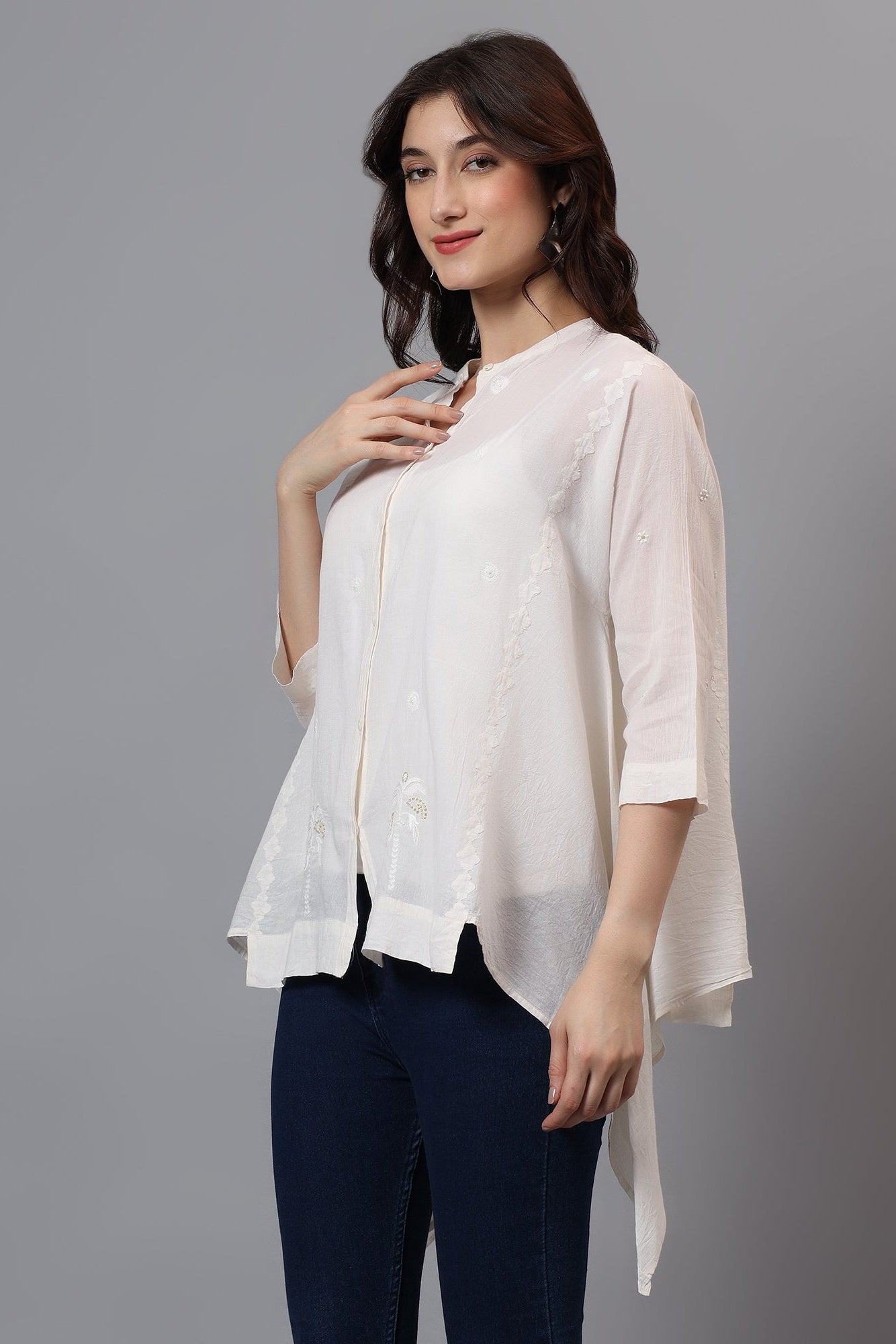 Overlay | Zemosez | Chikankari | Cotton