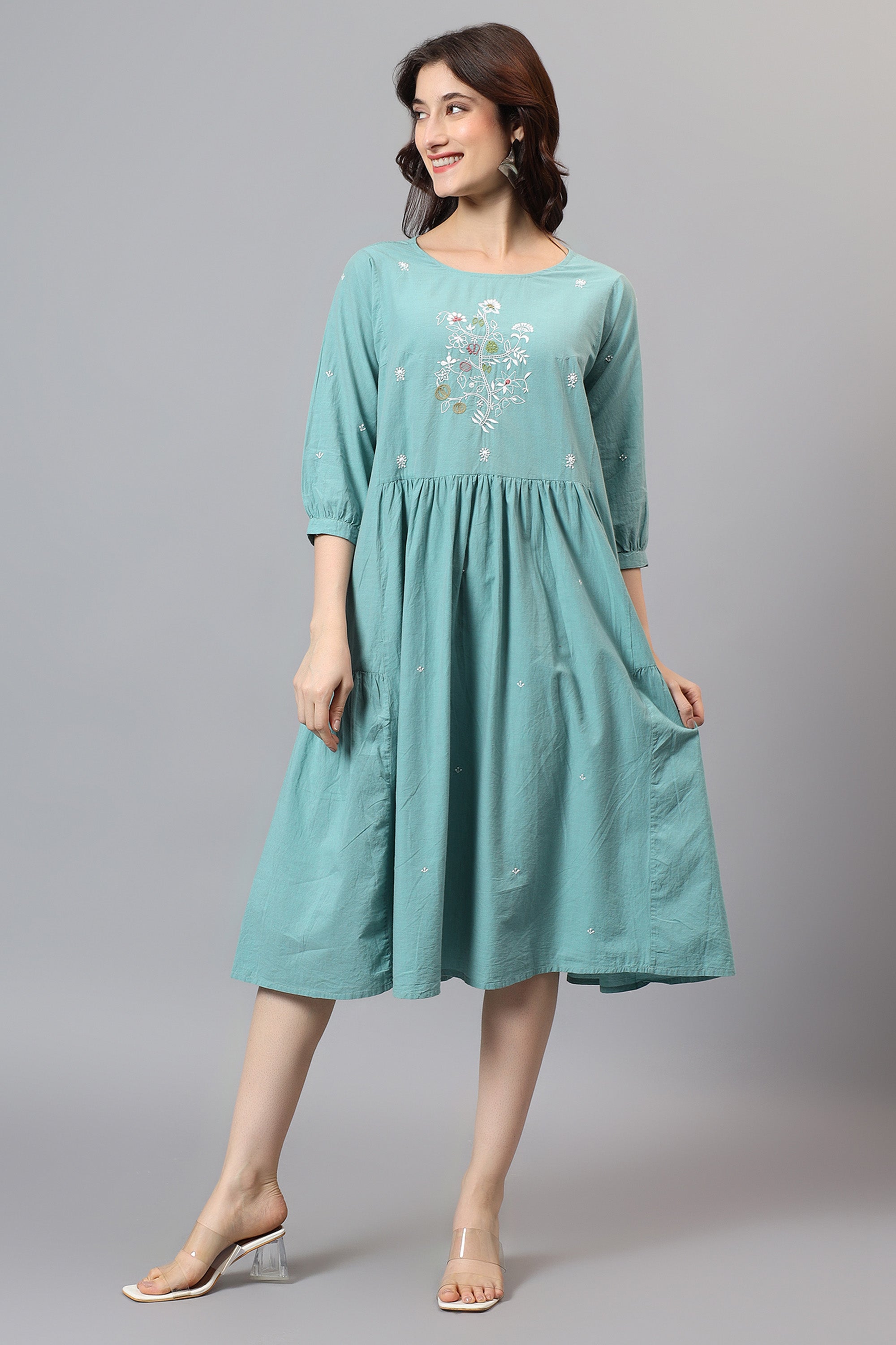 Tunic | Esika | Chikankari | Cotton