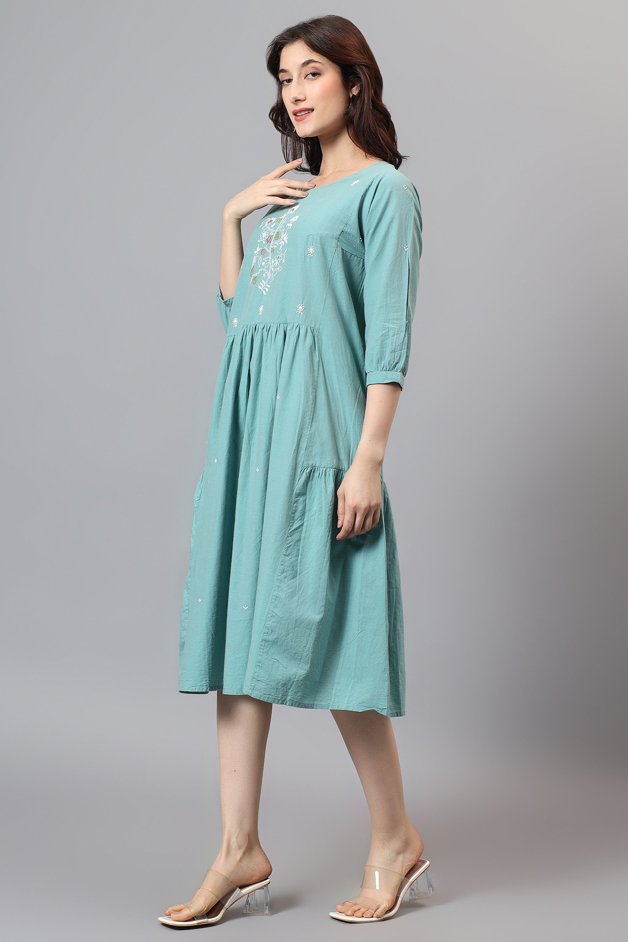 Tunic | Esika | Chikankari | Cotton