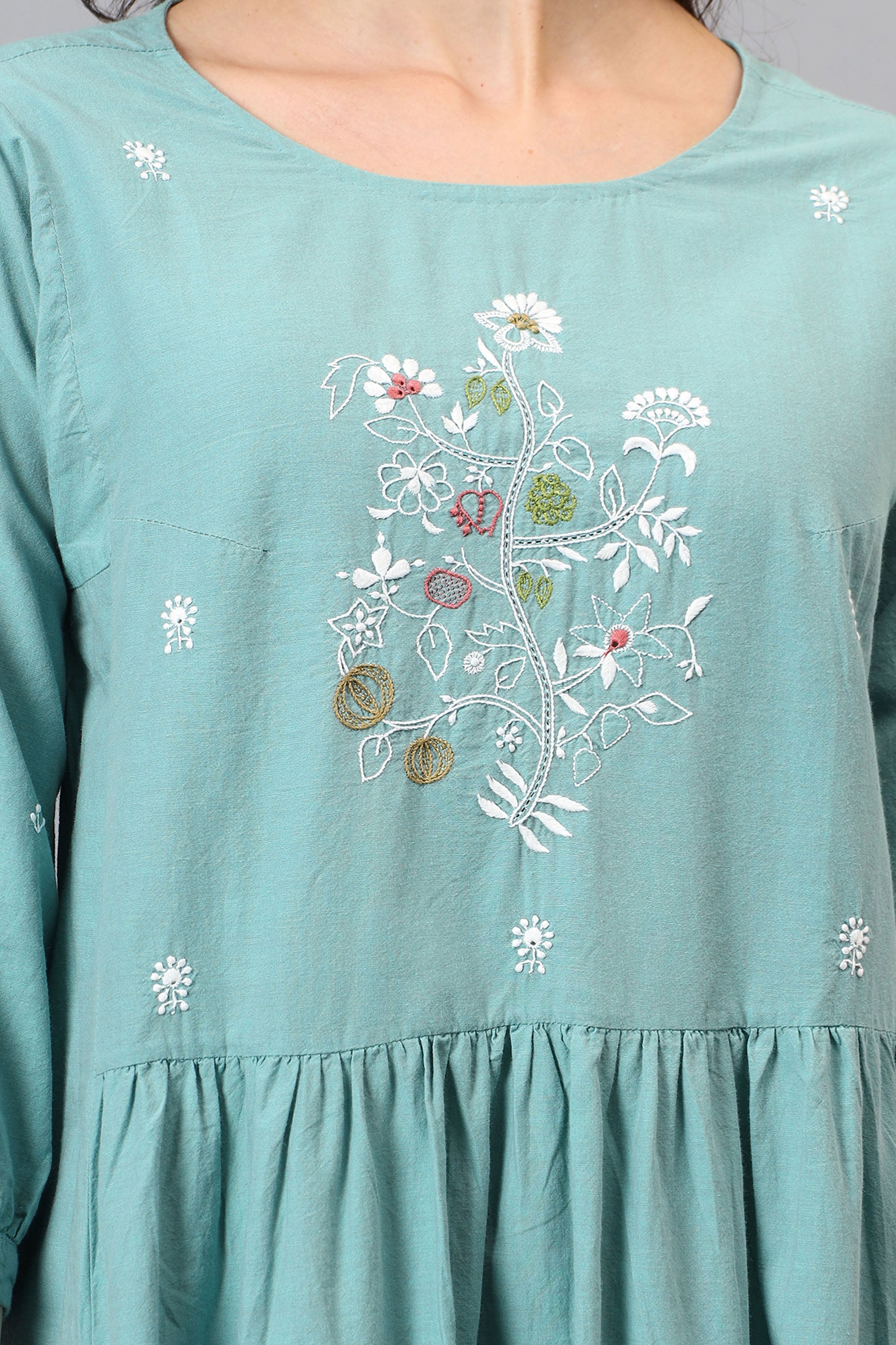 Tunic | Esika | Chikankari | Cotton