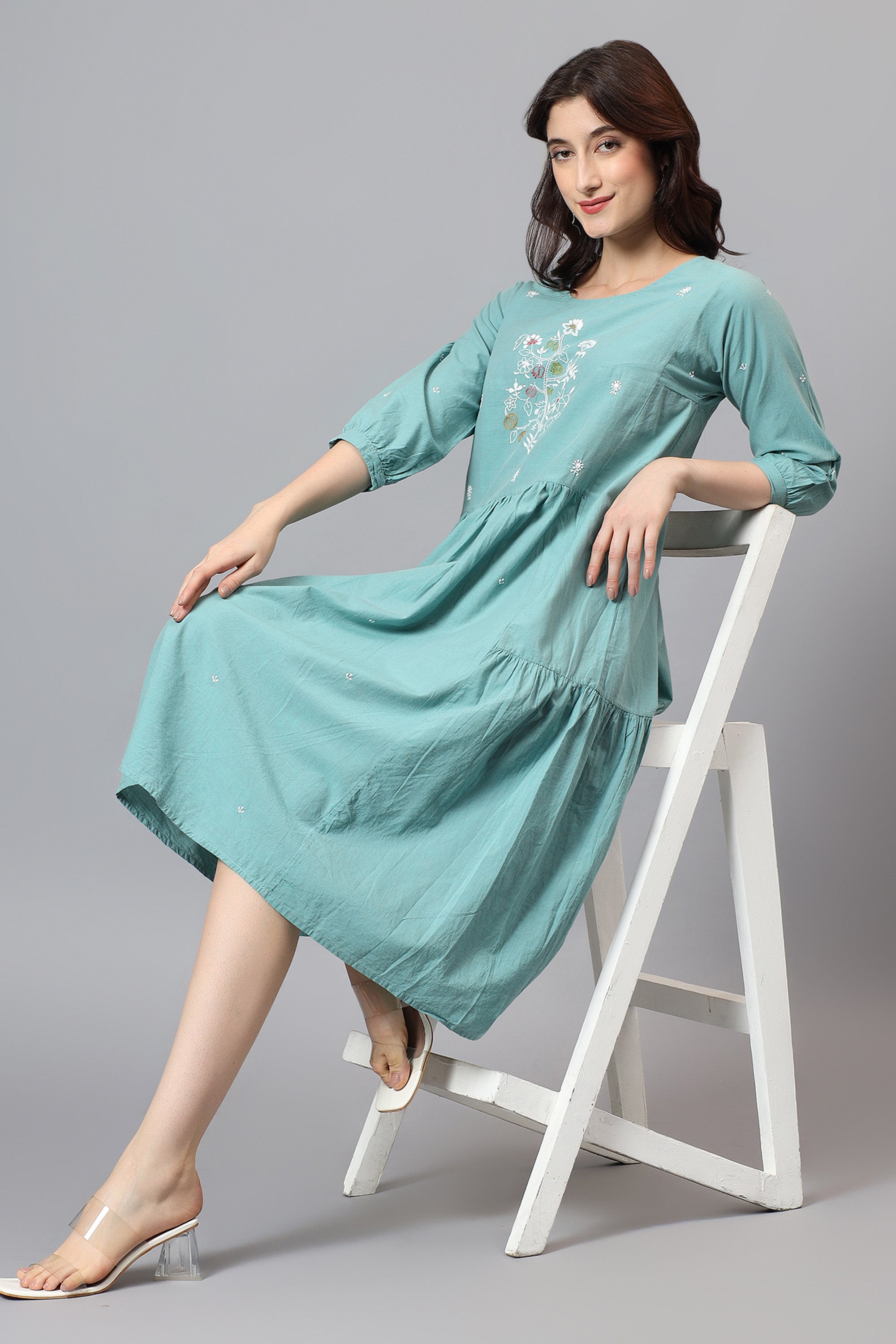 Tunic | Esika | Chikankari | Cotton
