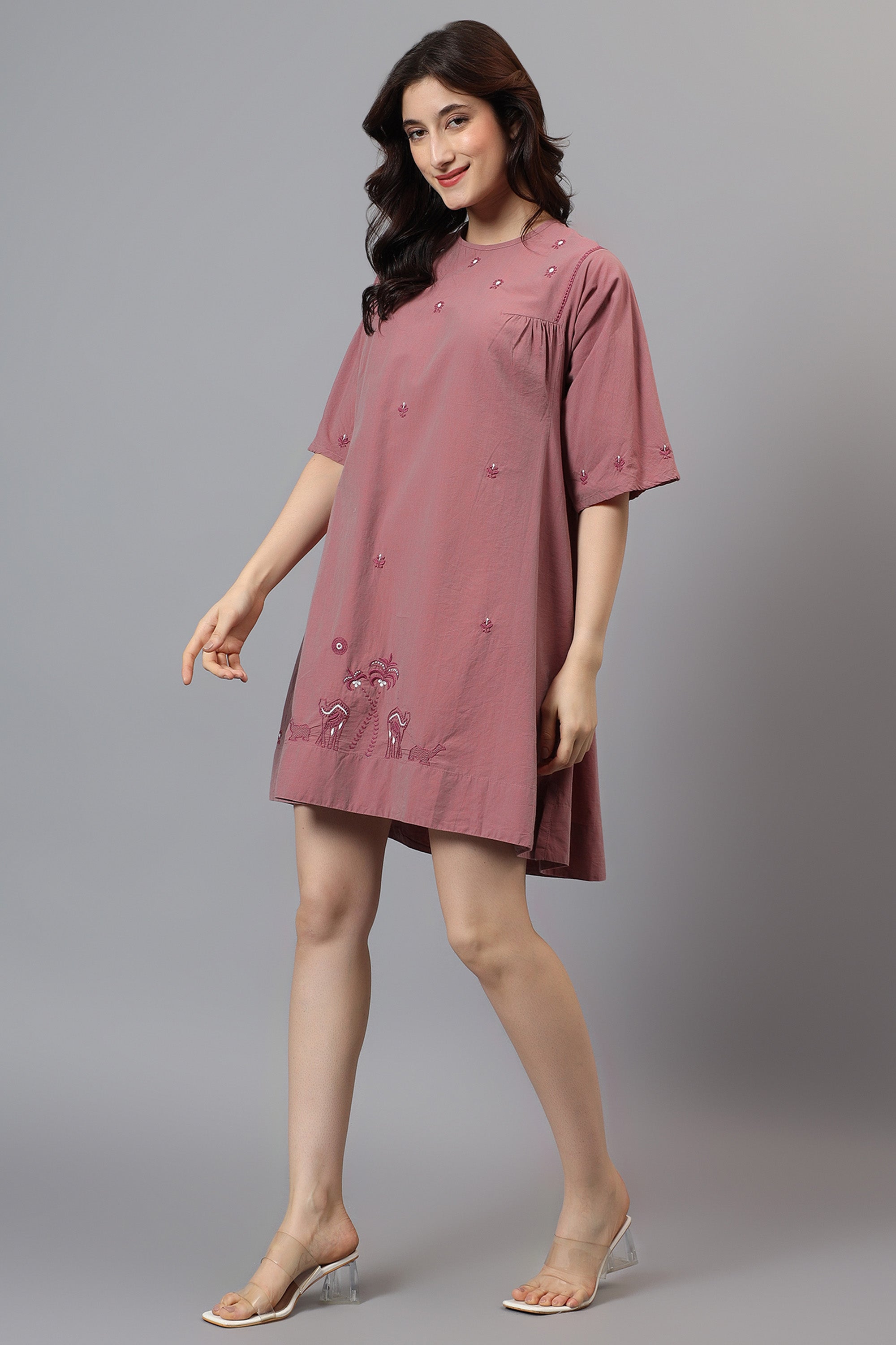 Tunic | Maulika | Chikankari | Cotton