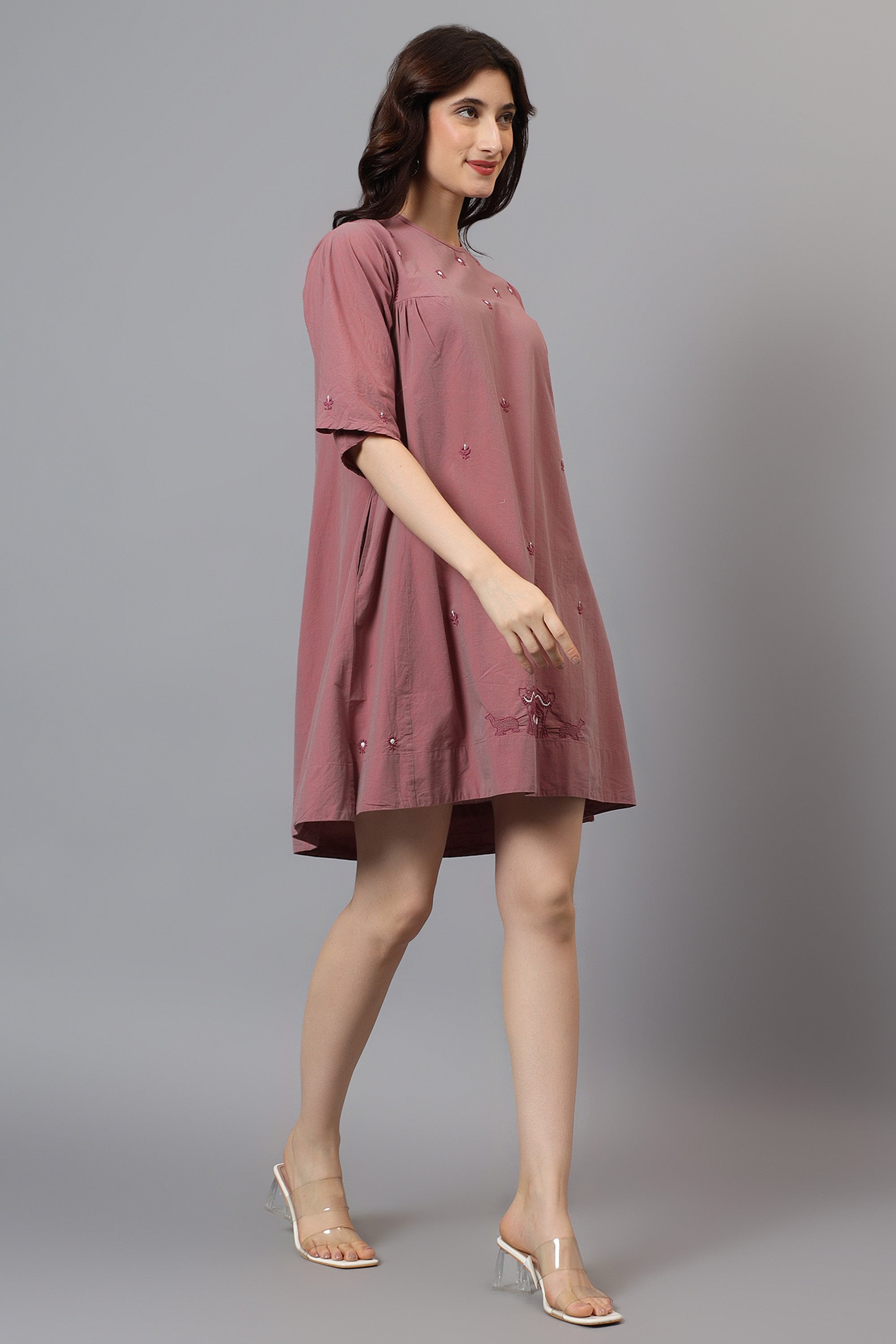 Tunic | Maulika | Chikankari | Cotton