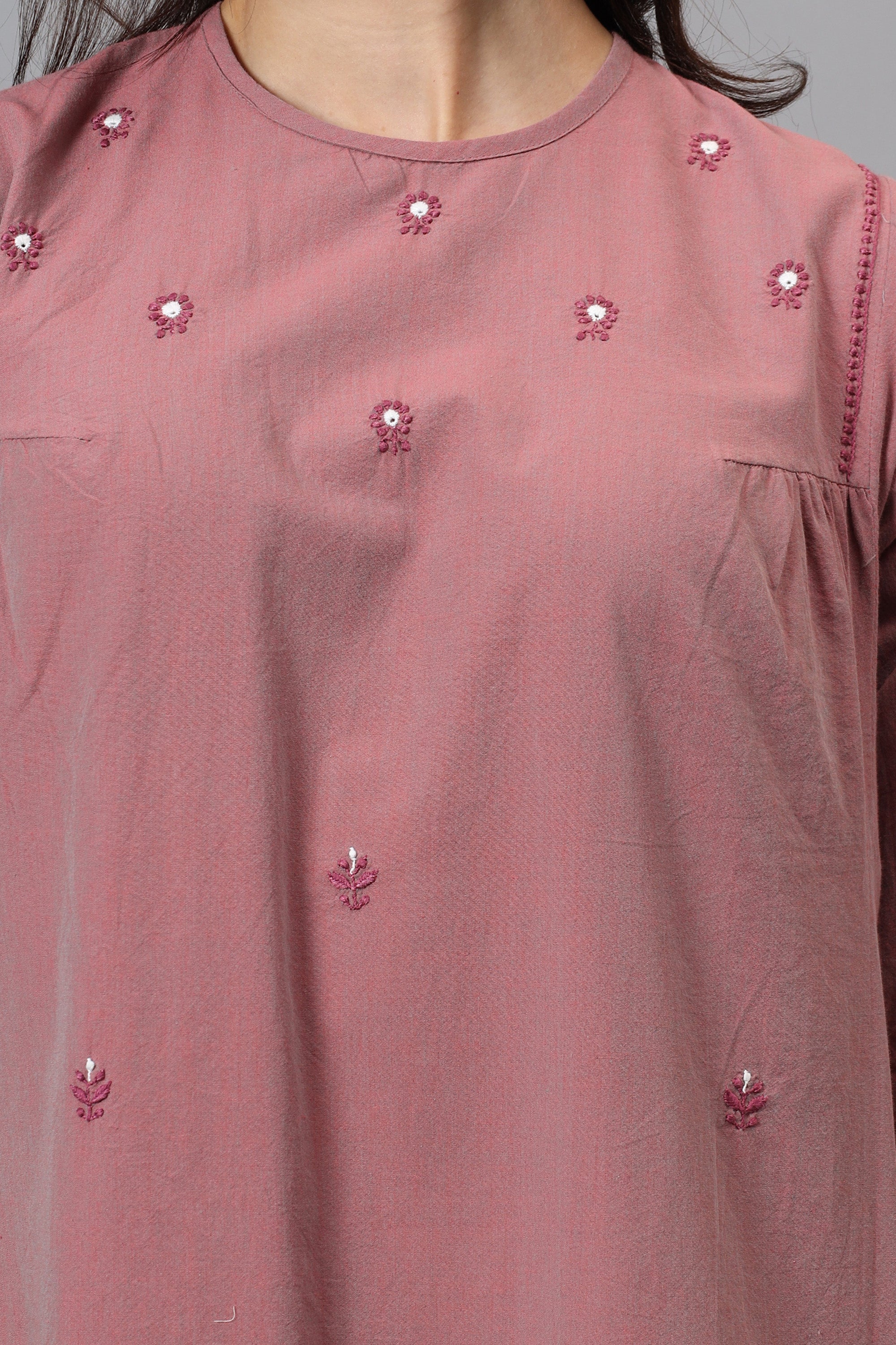 Tunic | Maulika | Chikankari | Cotton