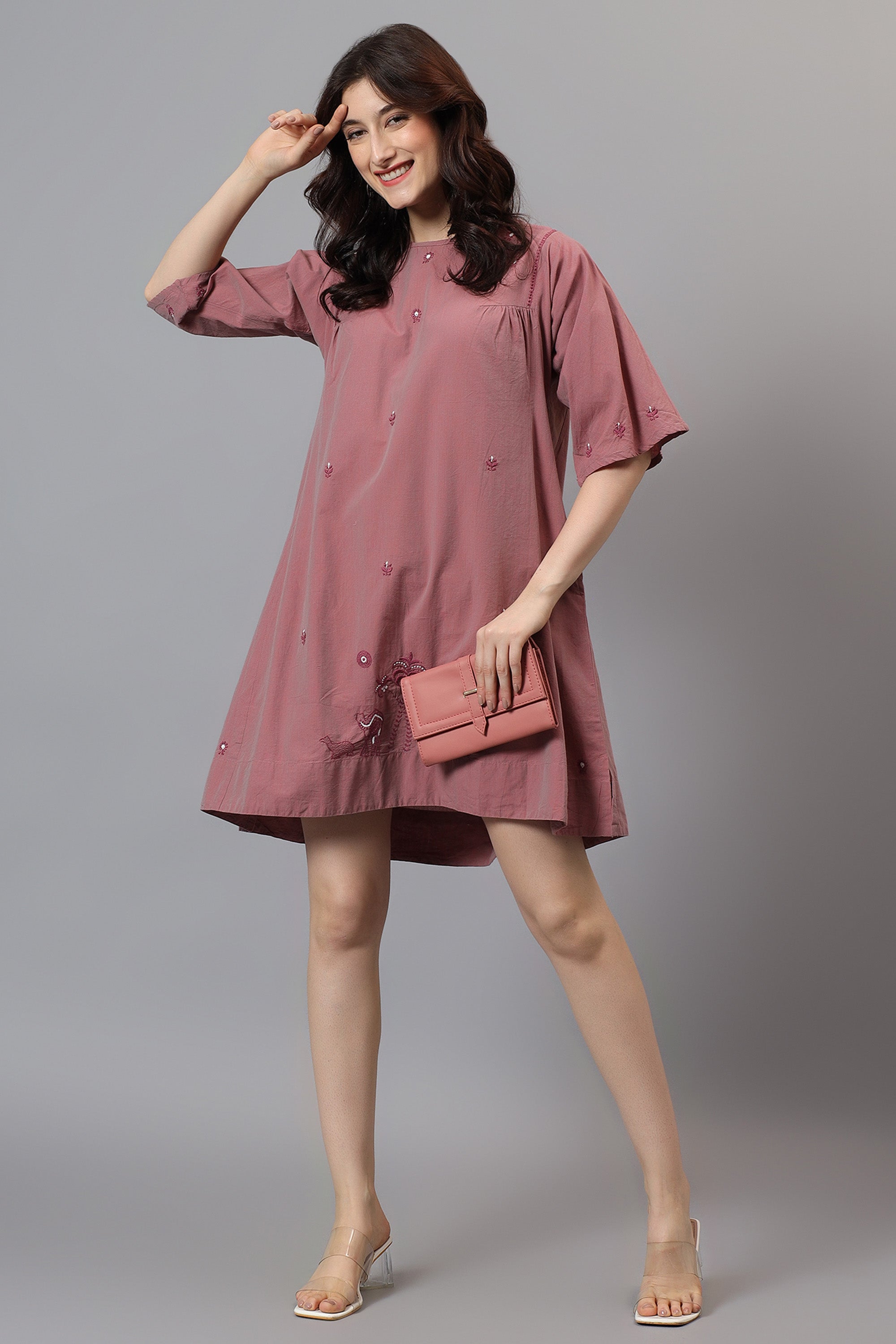 Tunic | Maulika | Chikankari | Cotton