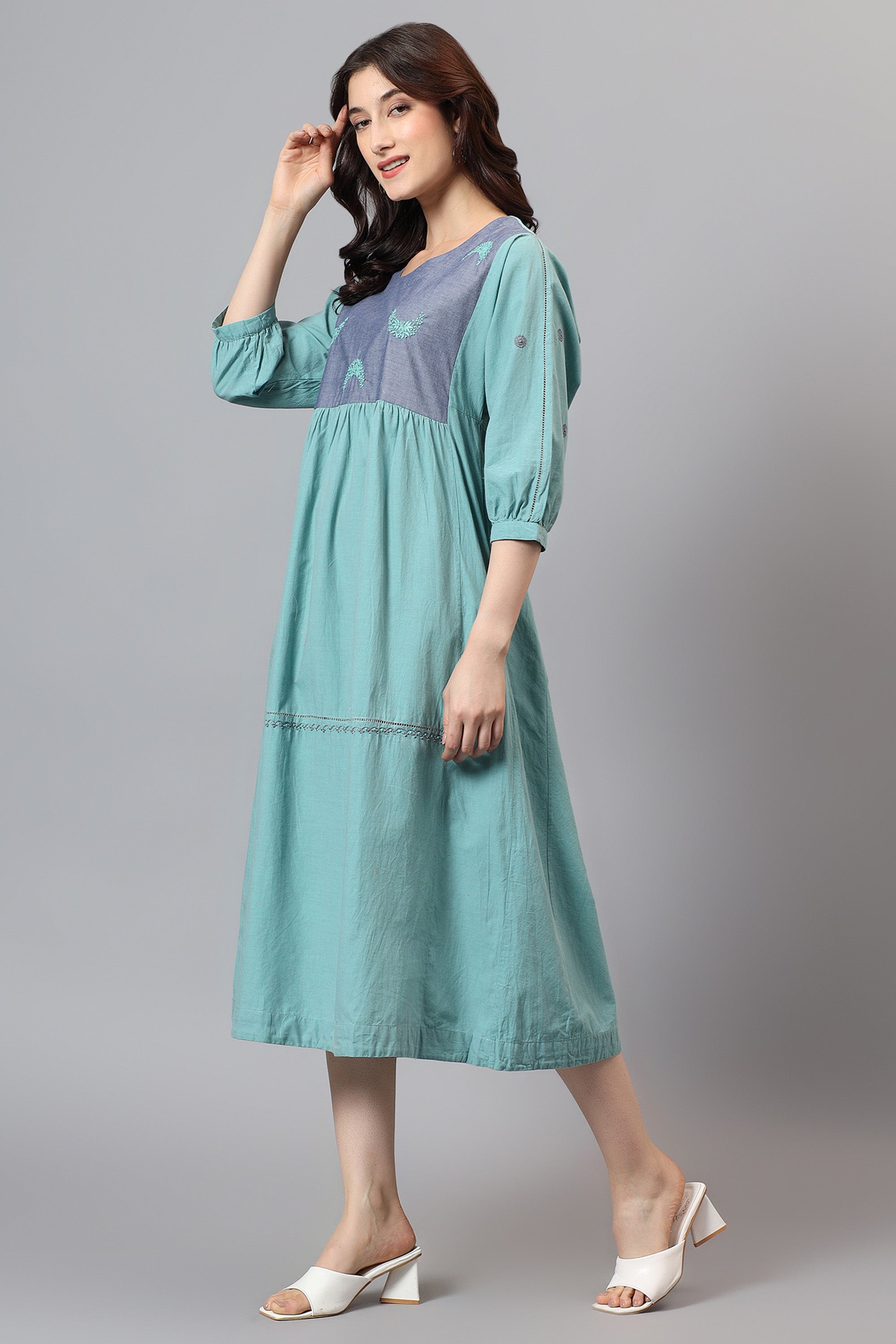 Tunic | Taatiraa | Chikankari | Cotton