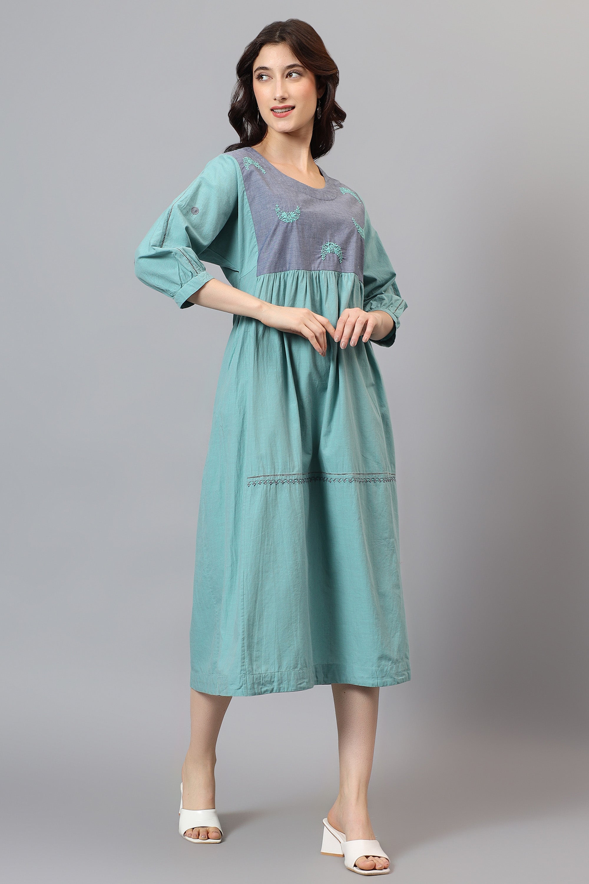 Tunic | Taatiraa | Chikankari | Cotton