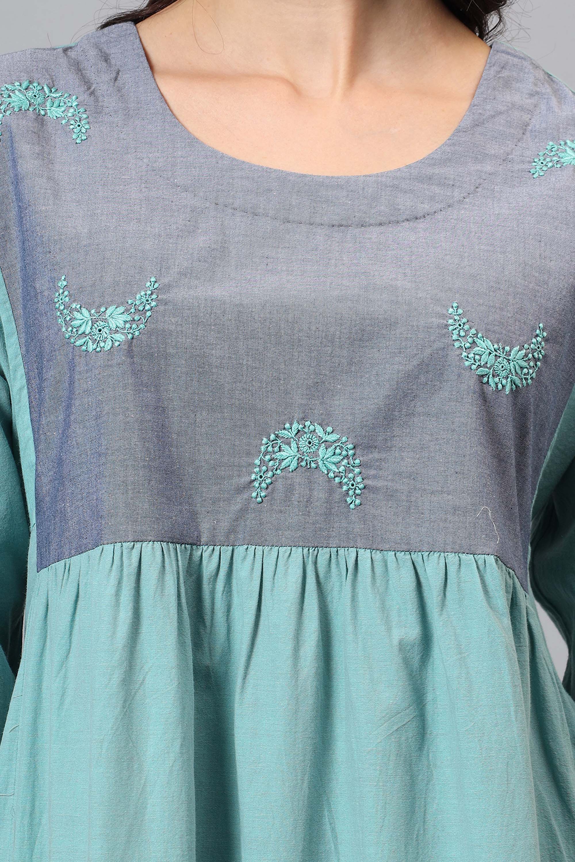 Tunic | Taatiraa | Chikankari | Cotton