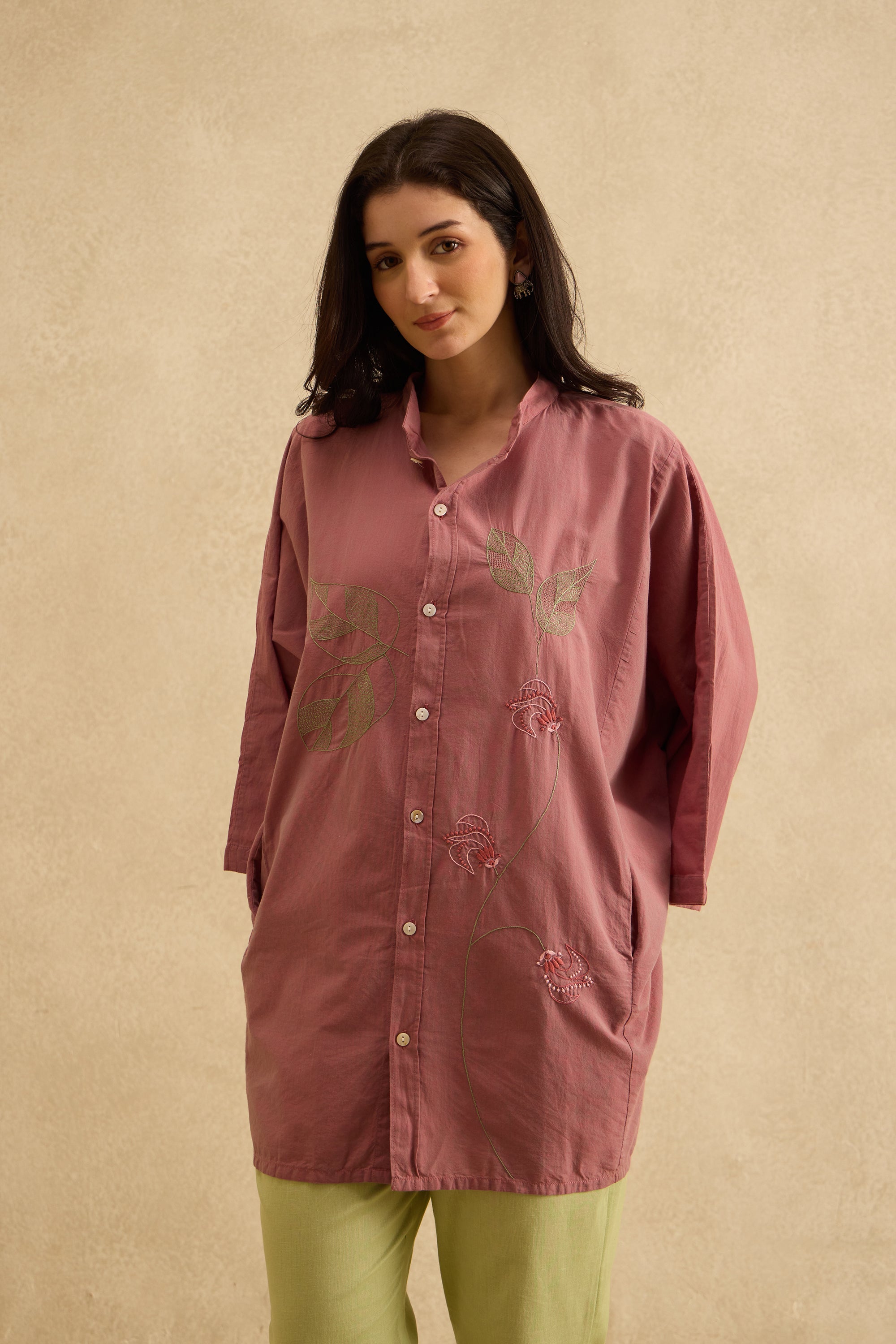 Sargam handcrafted Chikankari easy Shirt