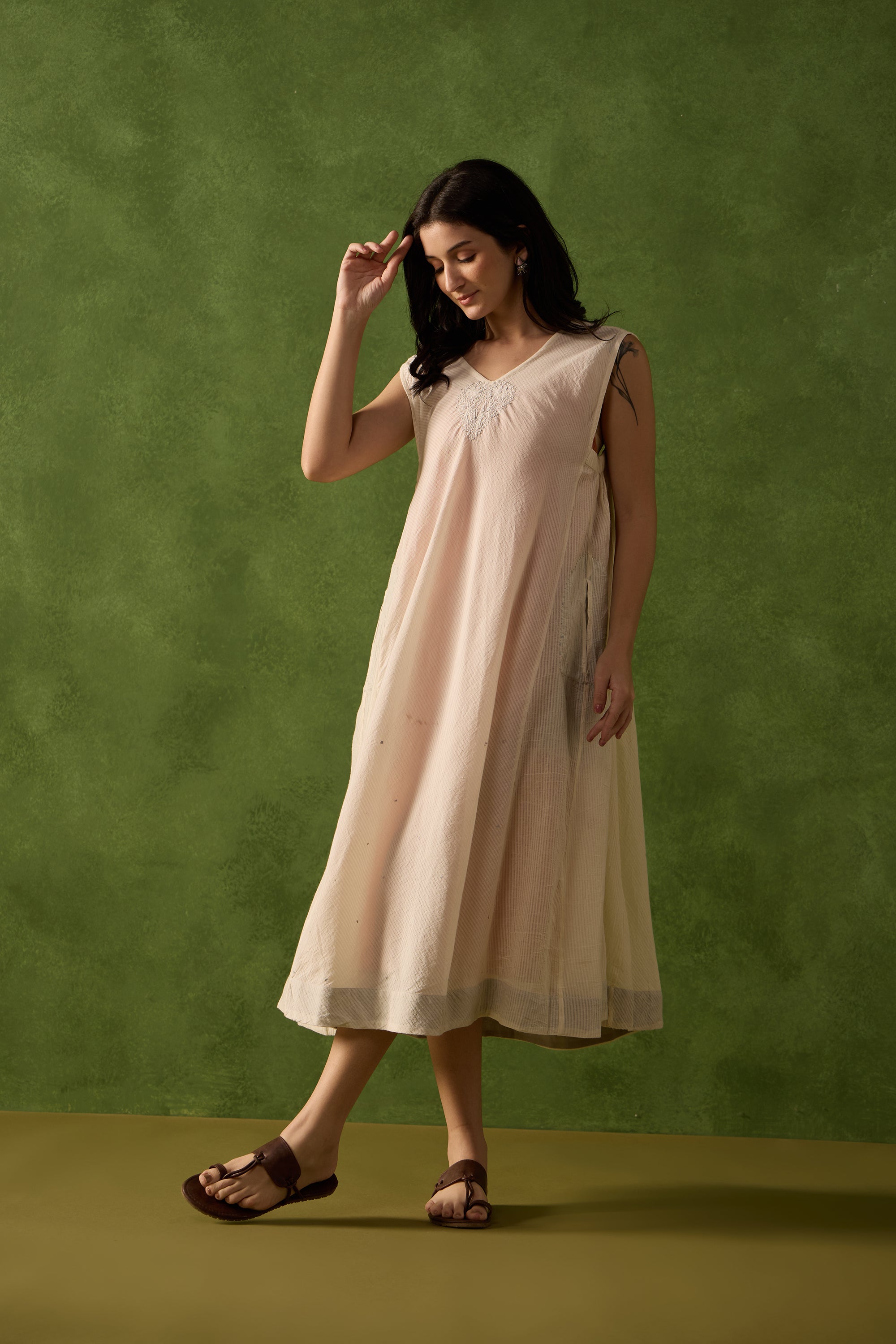 Barak handcrafted Chikankari Dress