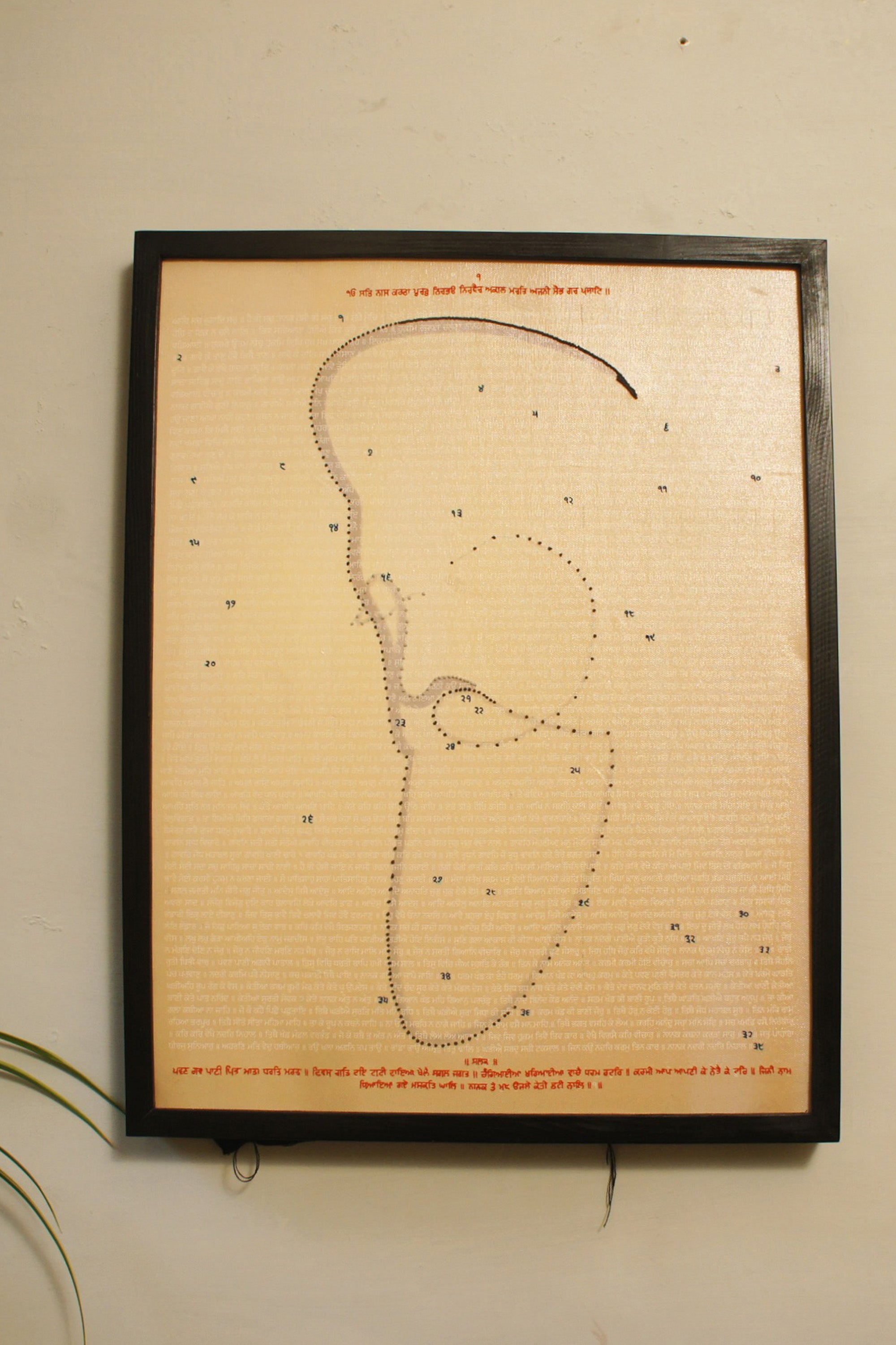 Wall Art | Embroidery & Print | Jaspal Kalra | Ek Onkar Bani | Limited Edition