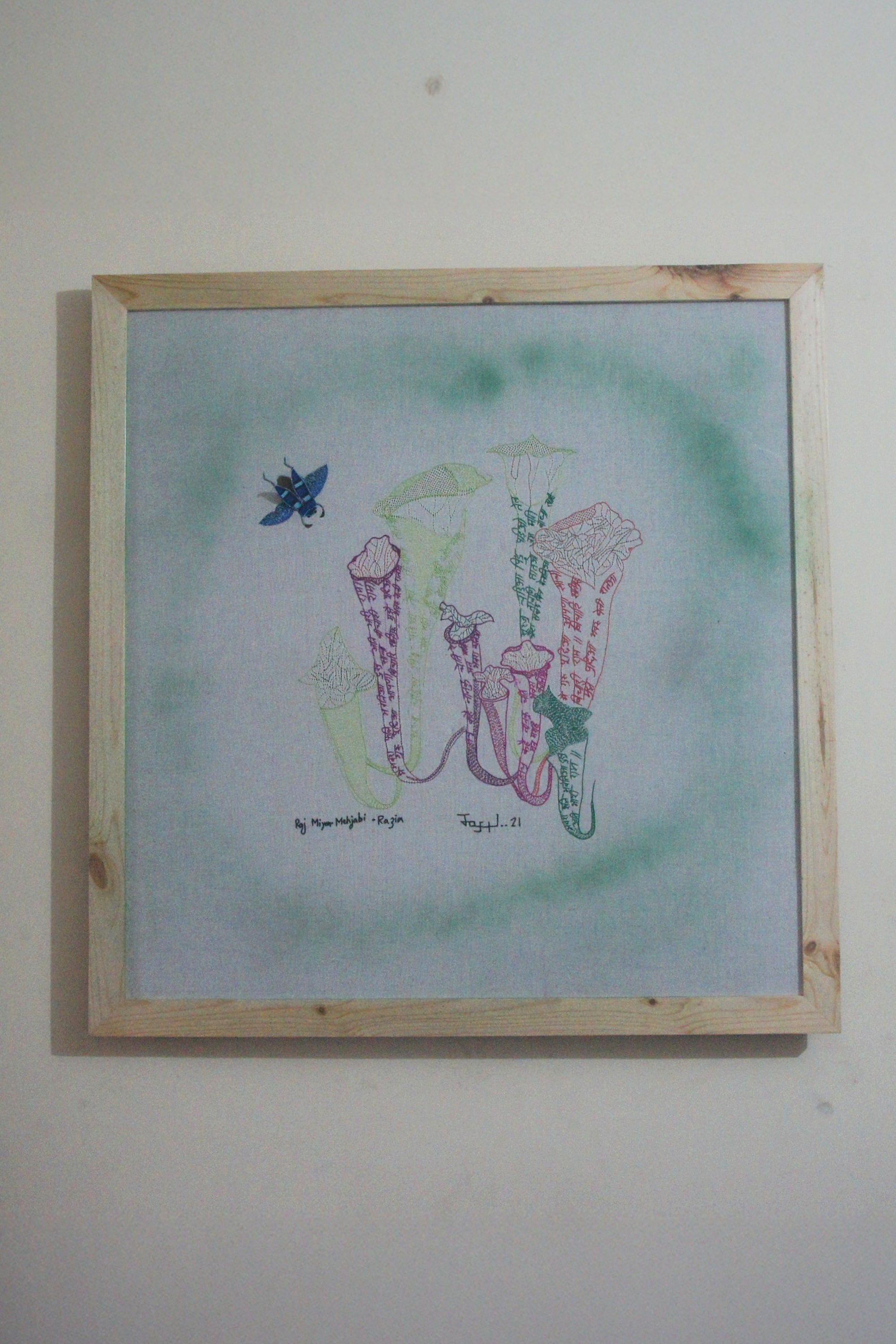 Wall Art | Embroidery & Drawing | Jaspal Kalra | Chet | Exclusive Edition