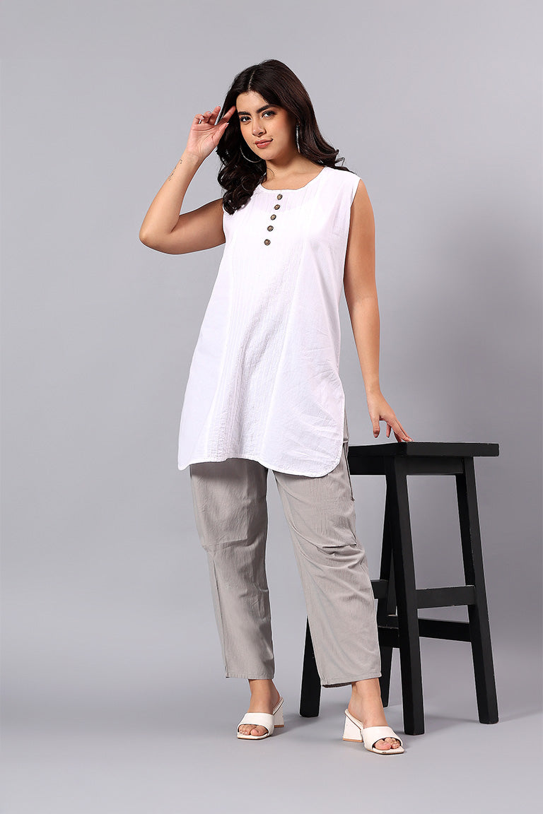 Pant | Originem | Chikankari | Cotton