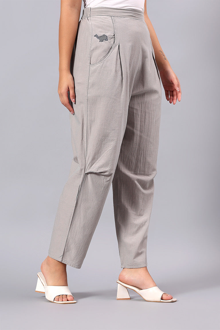 Pant | Originem | Chikankari | Cotton