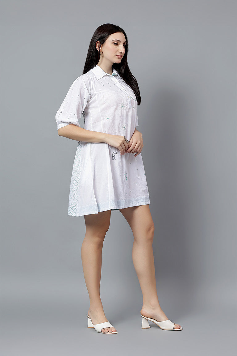 Tunic | Esli | Chikankari | Cotton
