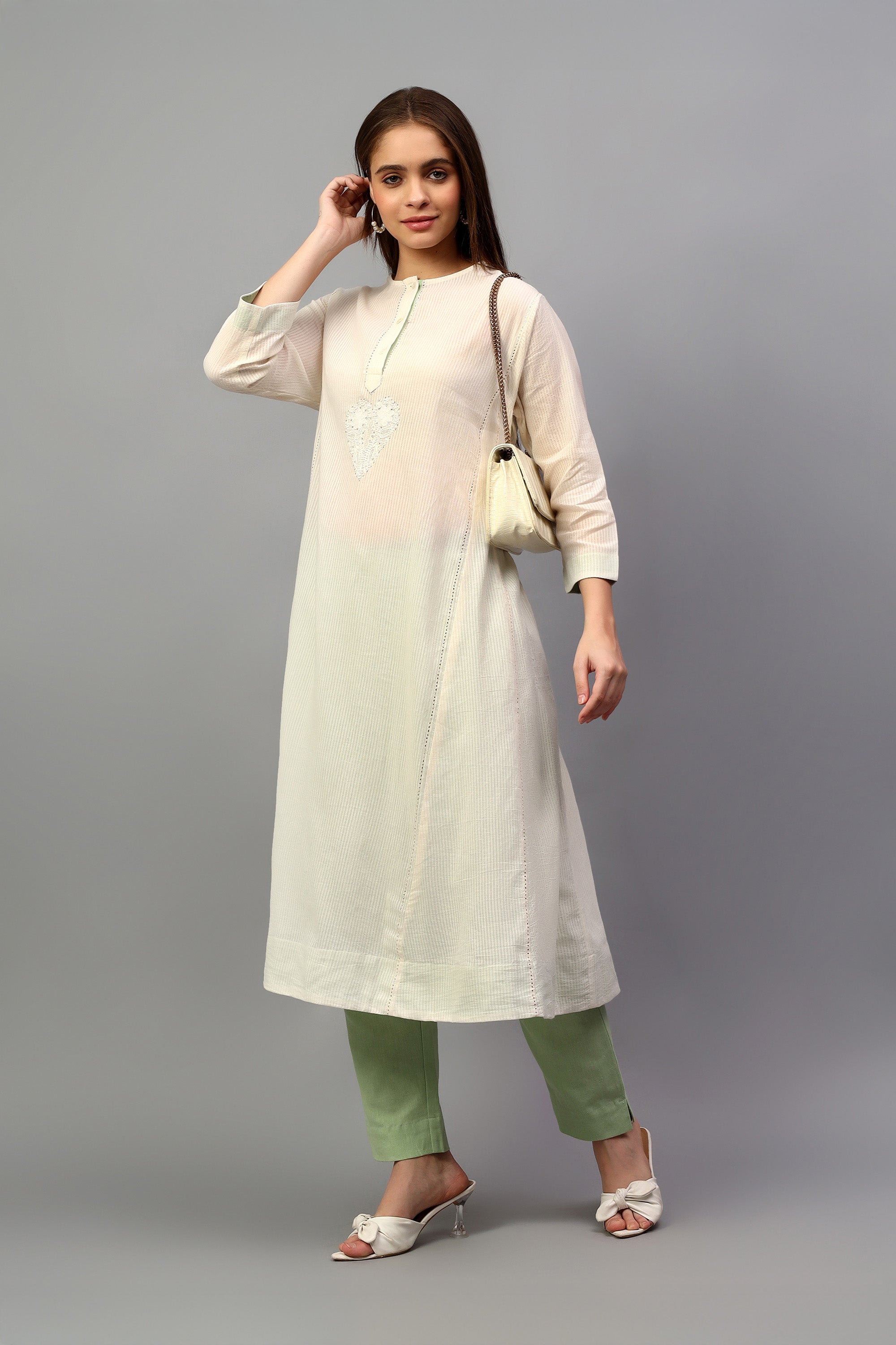 Kurta | Irang | Chikankari | Cotton