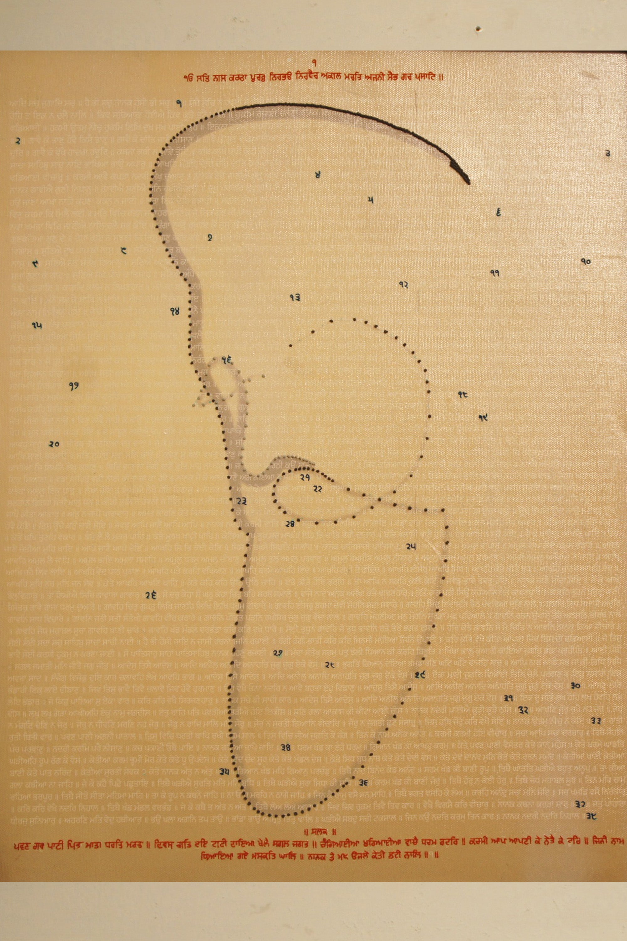 Wall Art | Embroidery & Print | Jaspal Kalra | Ek Onkar Bani | Limited Edition