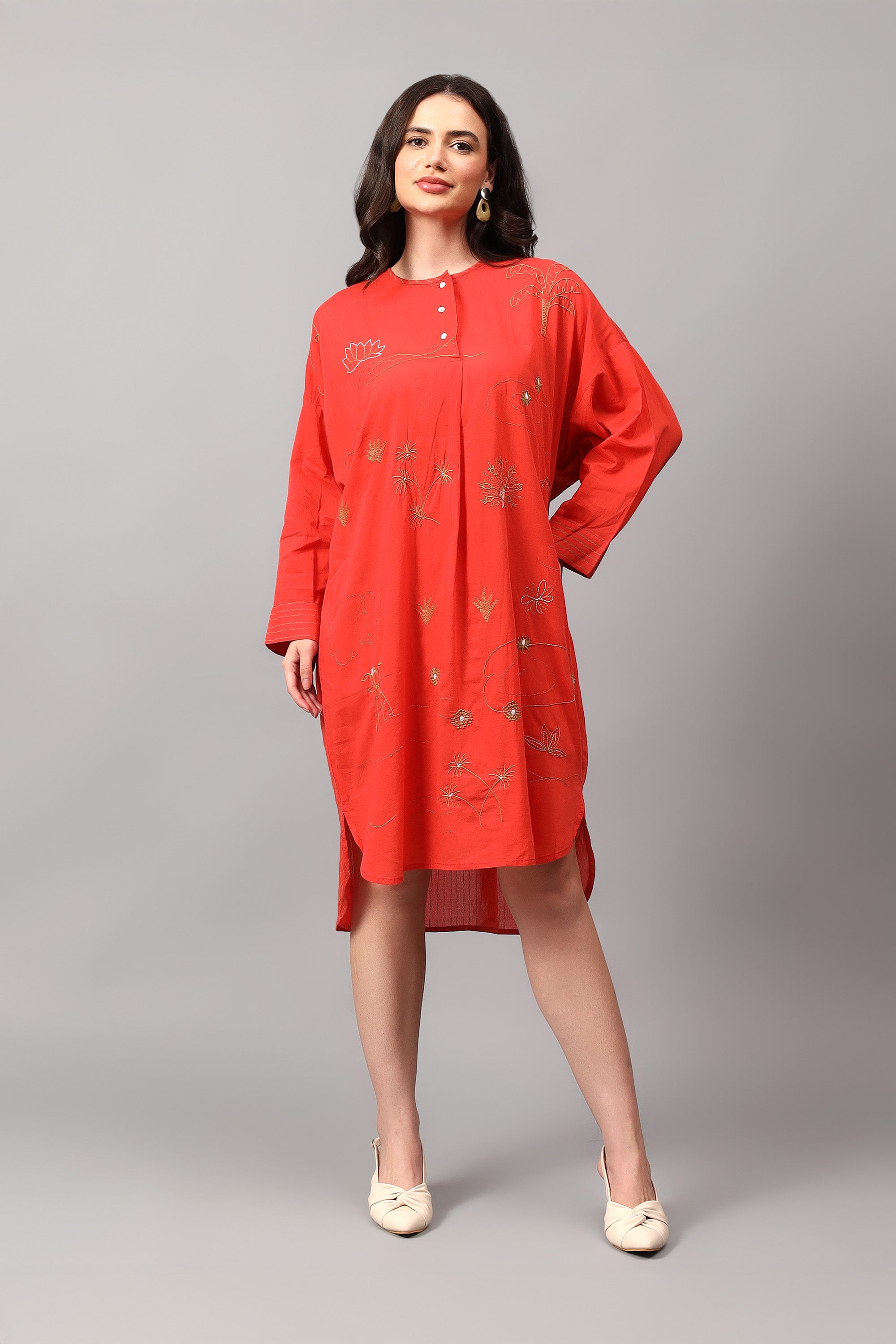 Easy Shirt | Sindhu | Chikankari | Cotton